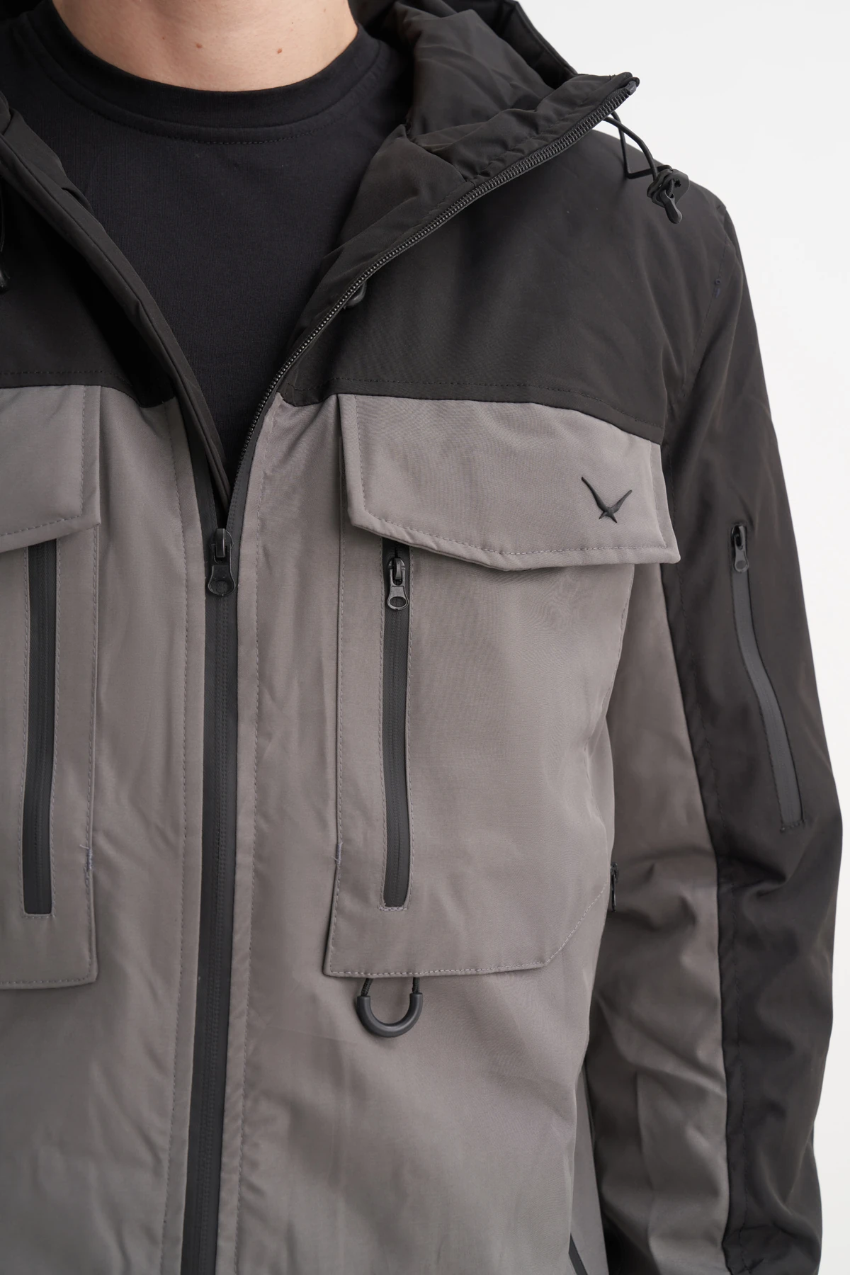 Micro Kumaş Siyah Erkek Kaban CAZ 13270