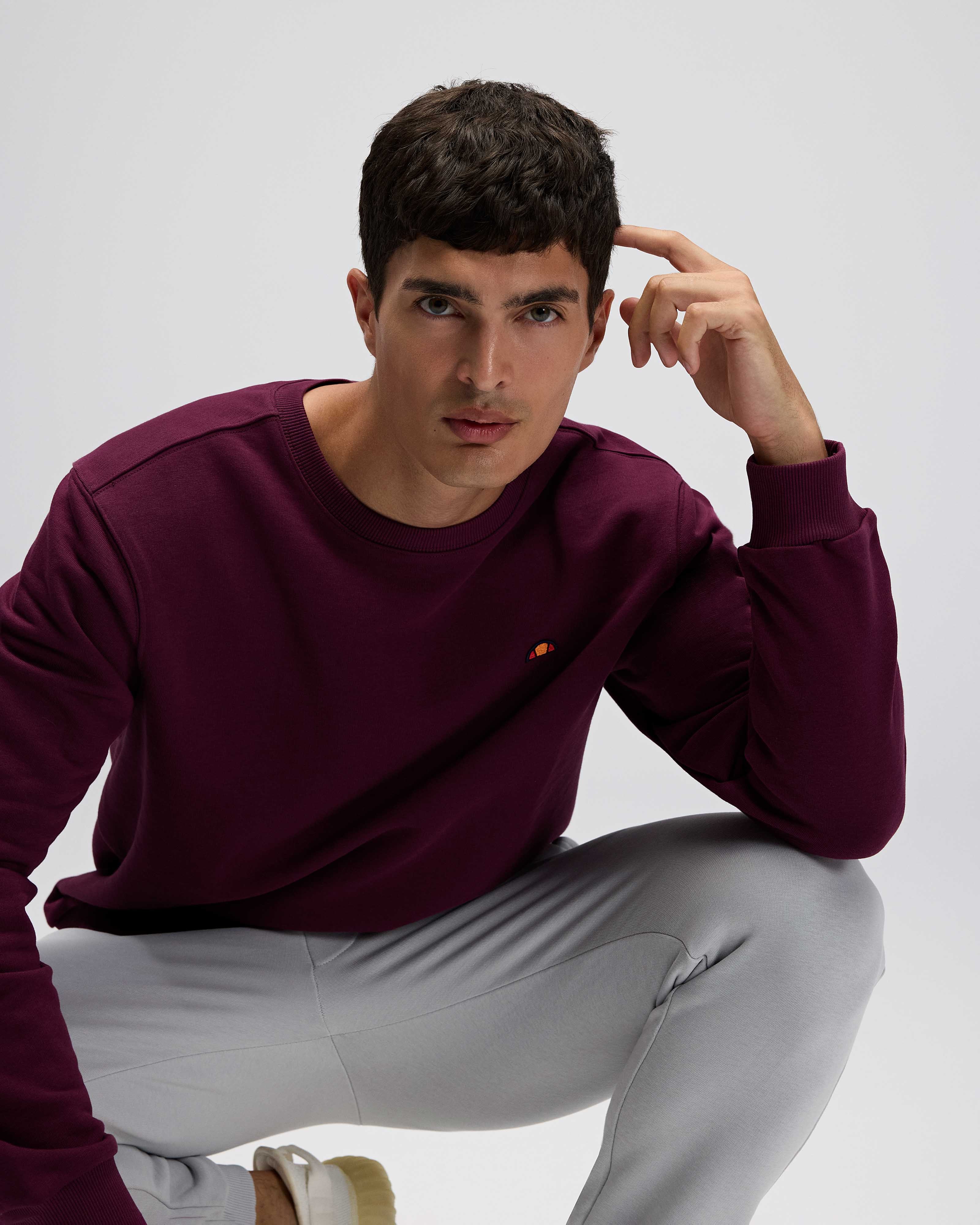 Bordo Erkek Sweatshirt EM579-BRD