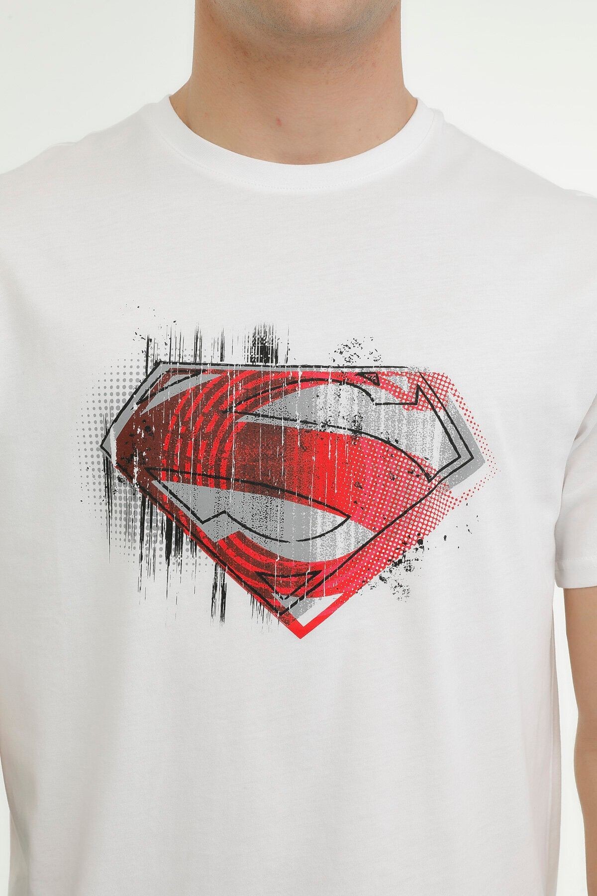 Lumberjack Superman T Shirt Erkek Beyaz A10135899708010 UppStairs