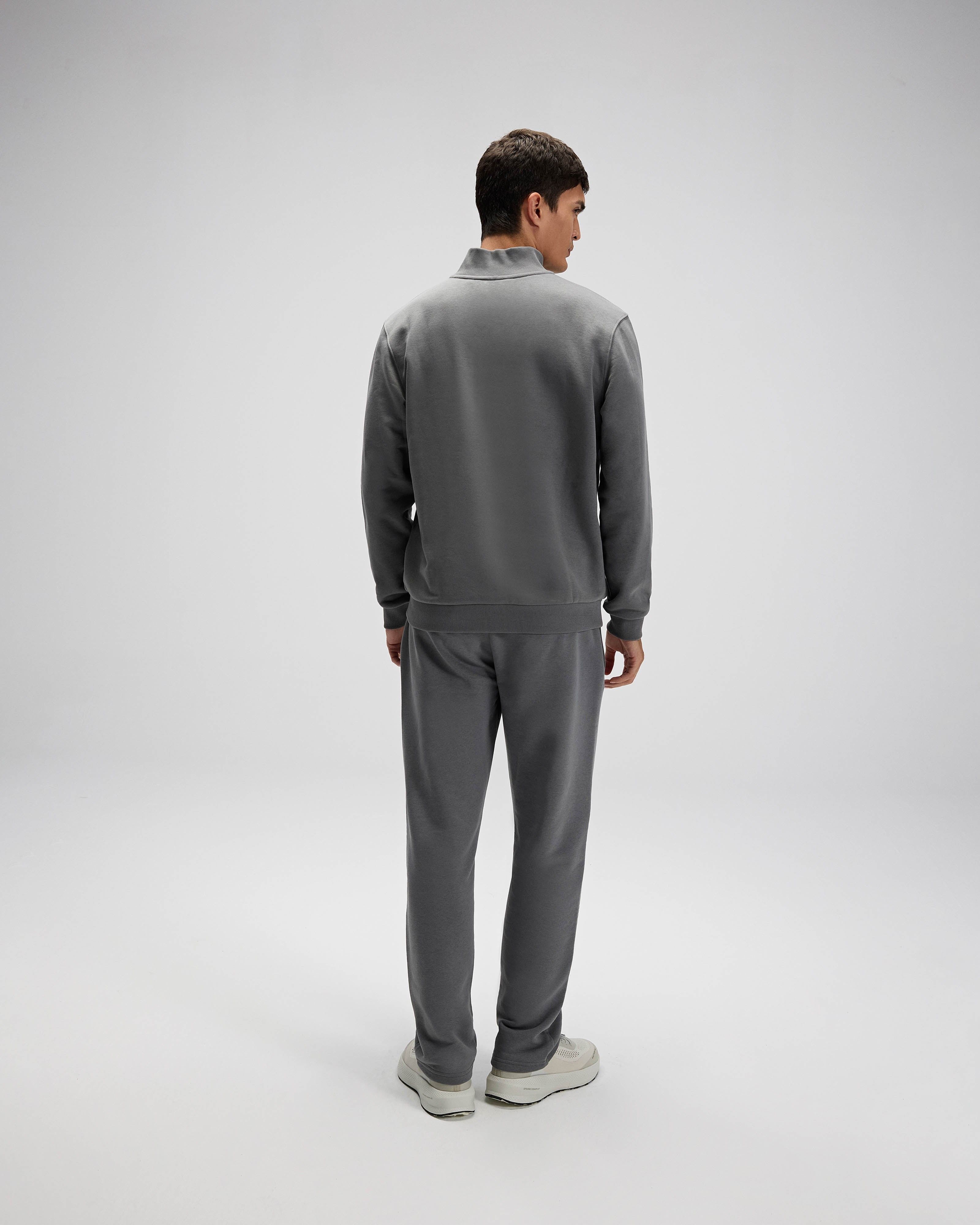 Antrasit Erkek Yarım Fermuarlı Sweatshirt EM580-ANT