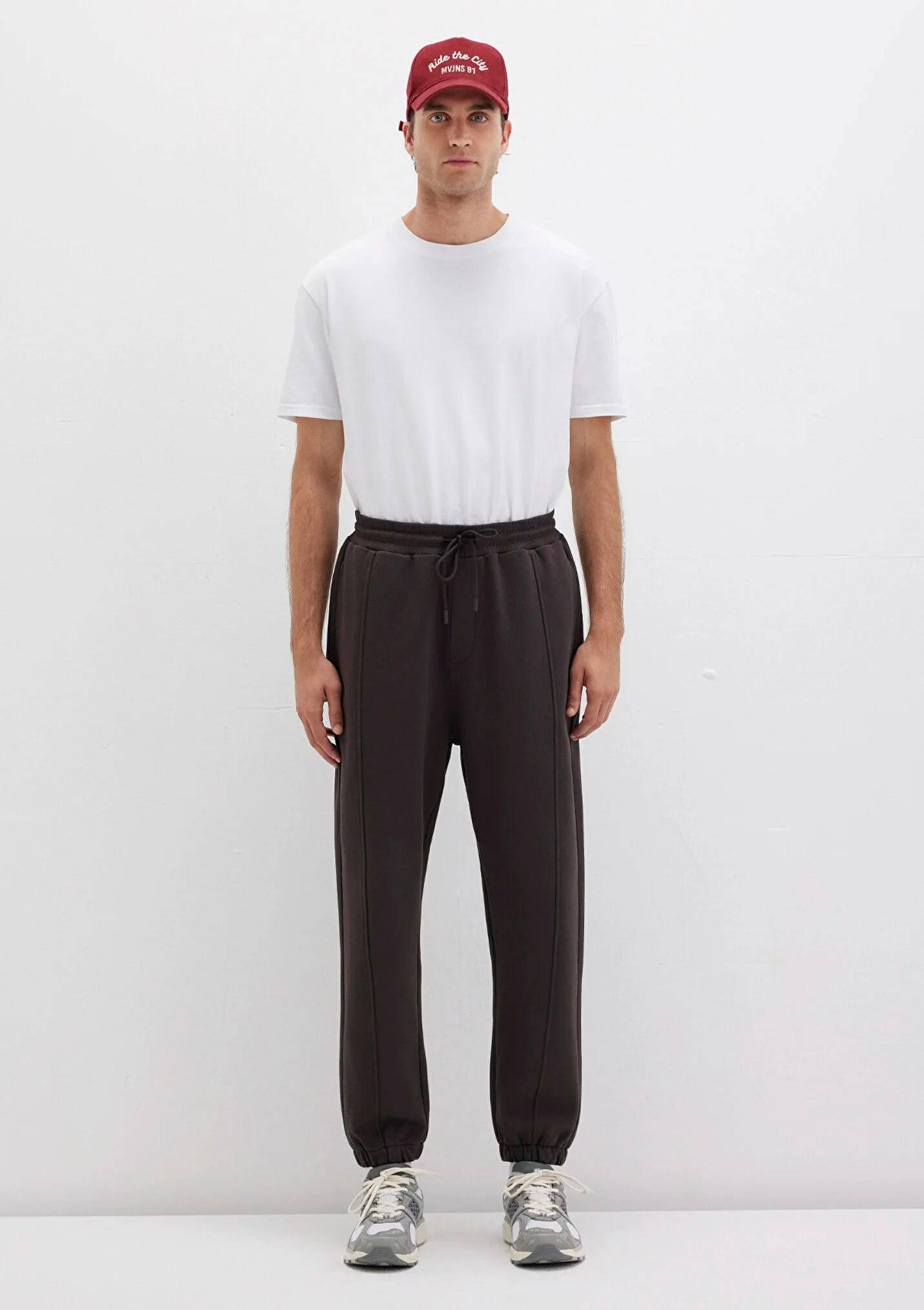 Erkek Kahverengi Jogger Eşofman Altı