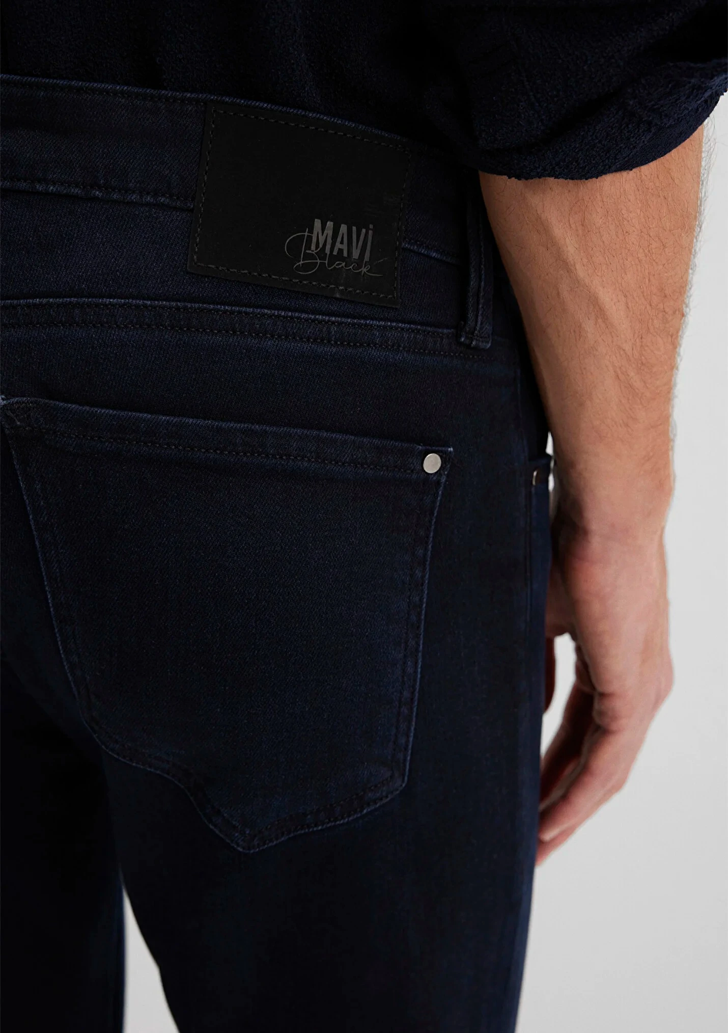 JAKE Deep Midnight Lux Black Erkek Jean Pantolon