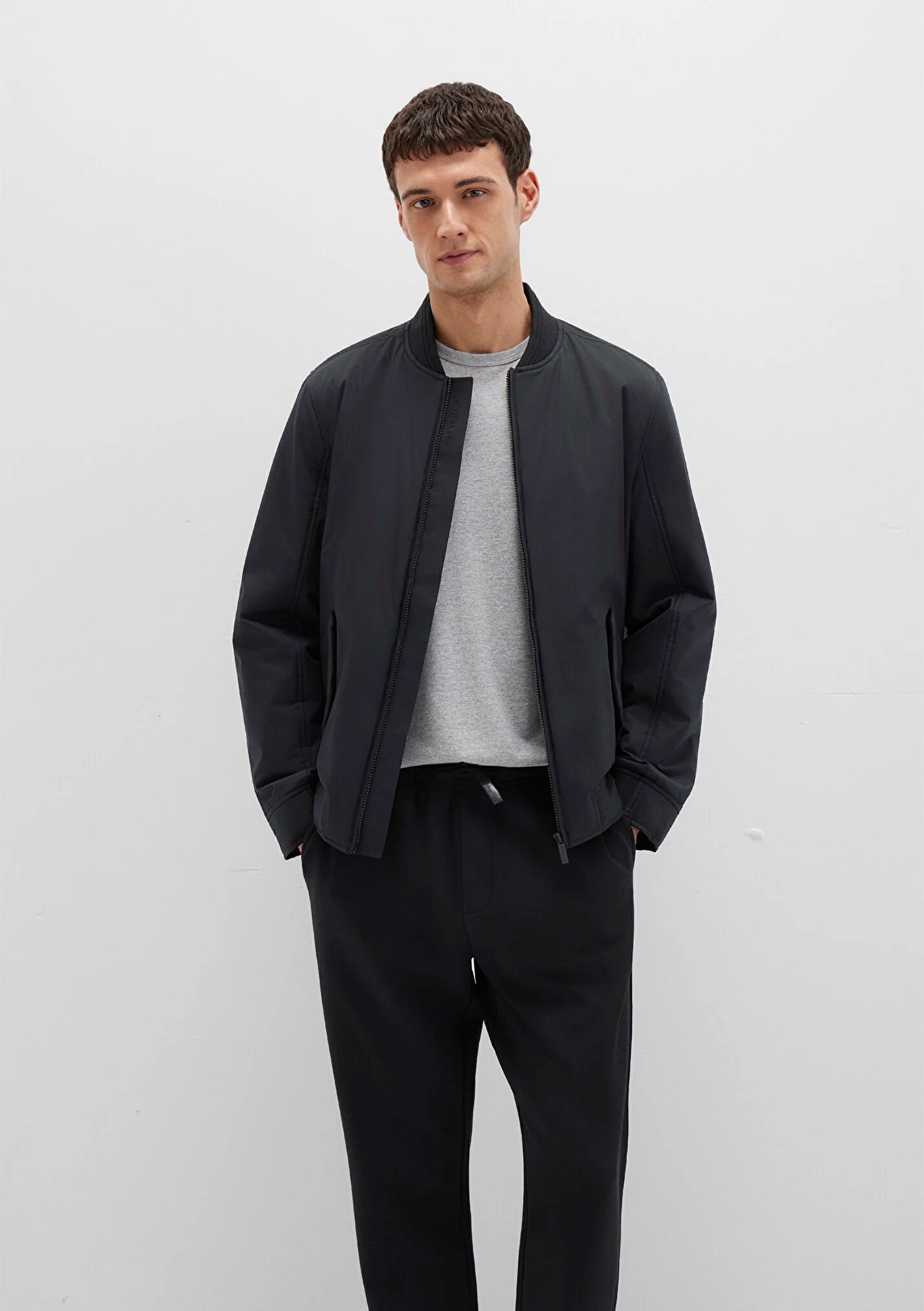 Siyah Erkek Bomber Ceket 0110616-71379