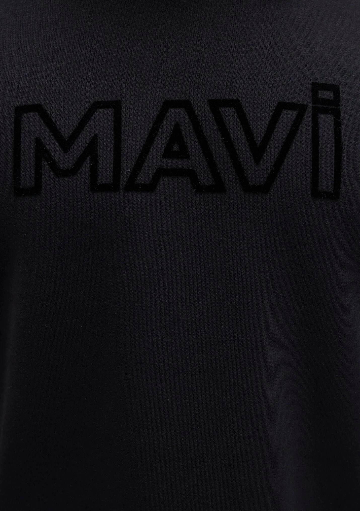 Logo Baskılı Kapüşonlu Siyah Erkek Sweatshirt