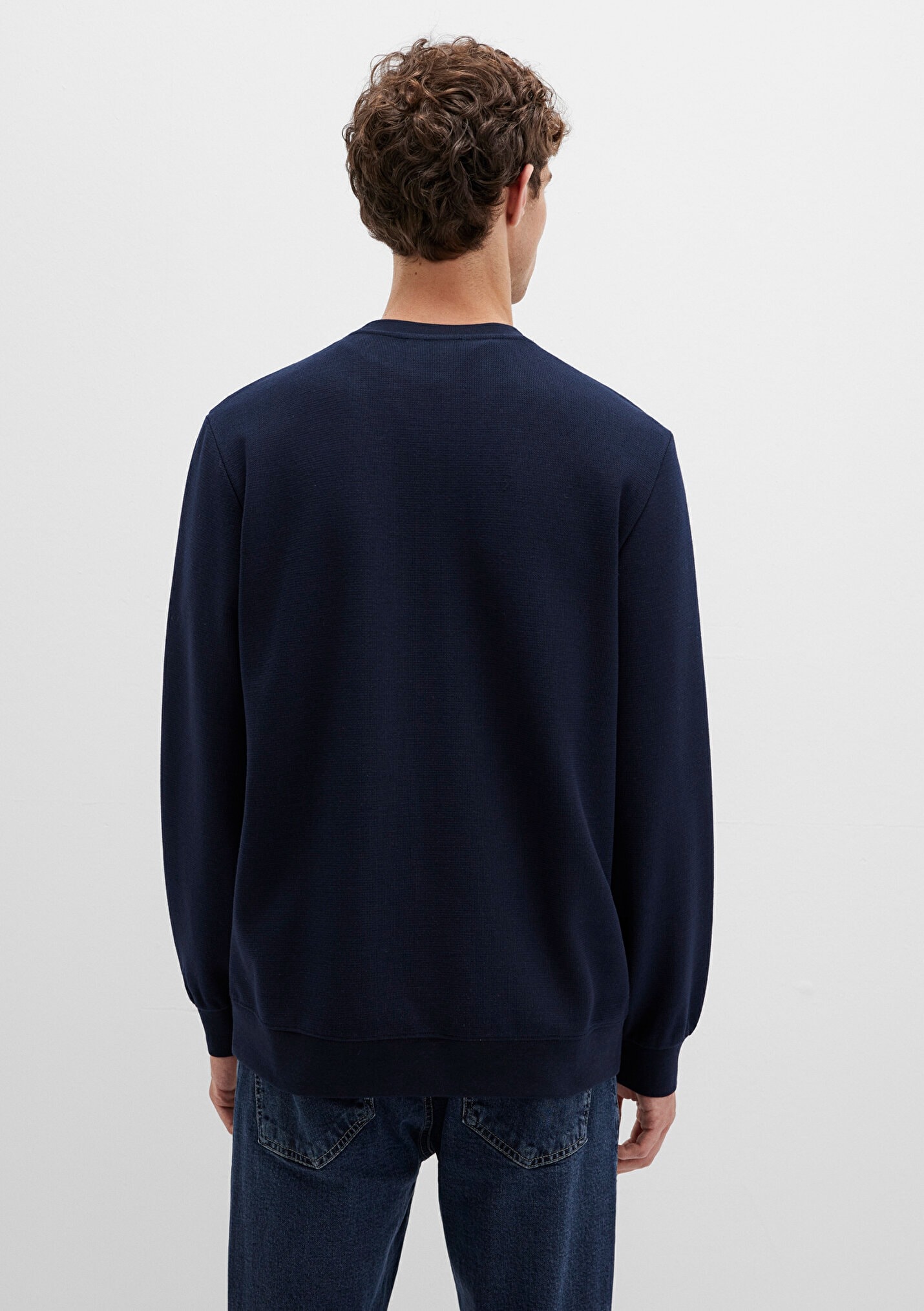 Lacivert Erkek Sweatshirt 0S10480-80872