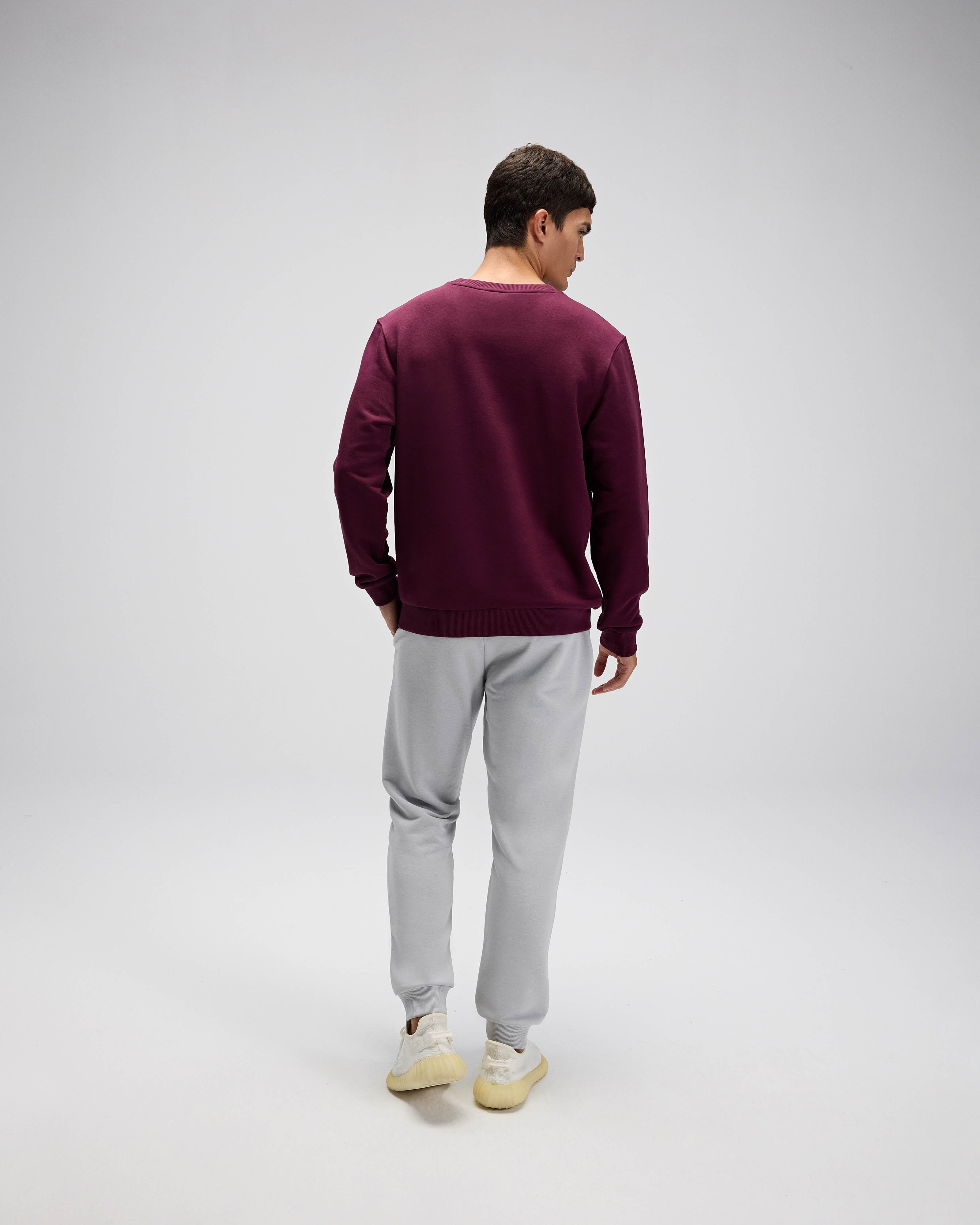 Bordo Erkek Sweatshirt EM579-BRD