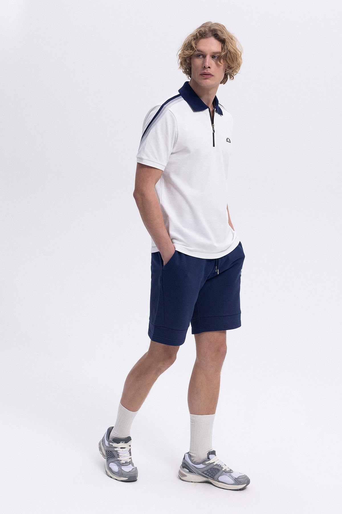 Ellesse Erkek Beyaz Polo Yaka Tişört EM169-1-OF