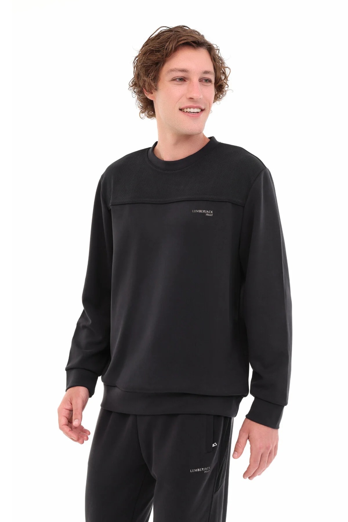 ML UROS 16ITL817 5PR Siyah Erkek Sweatshirt