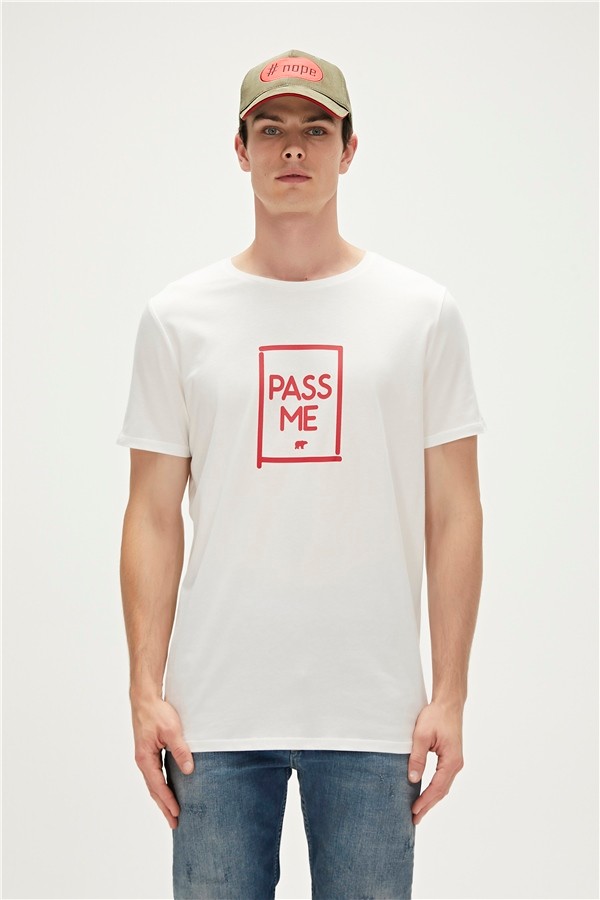 Bad Bear PASS ME T-SHIRT - OFF-WHITE