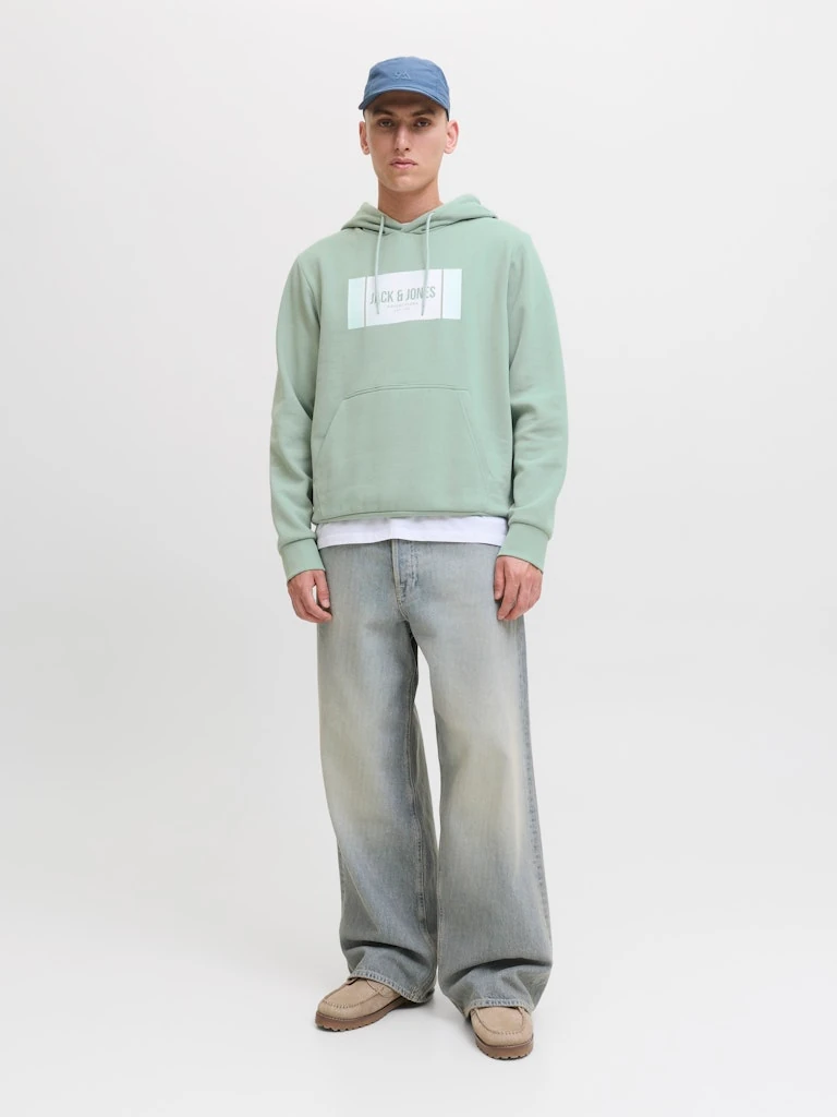 HAYATO Erkek Yeşil Hoodie