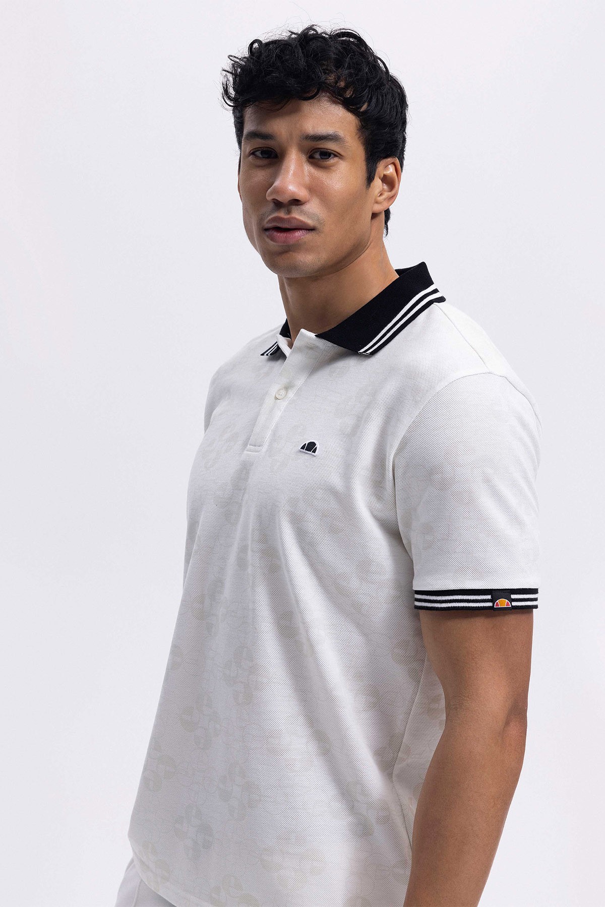 Ellesse Erkek Polo Yaka Beyaz Tişört EM381-WT