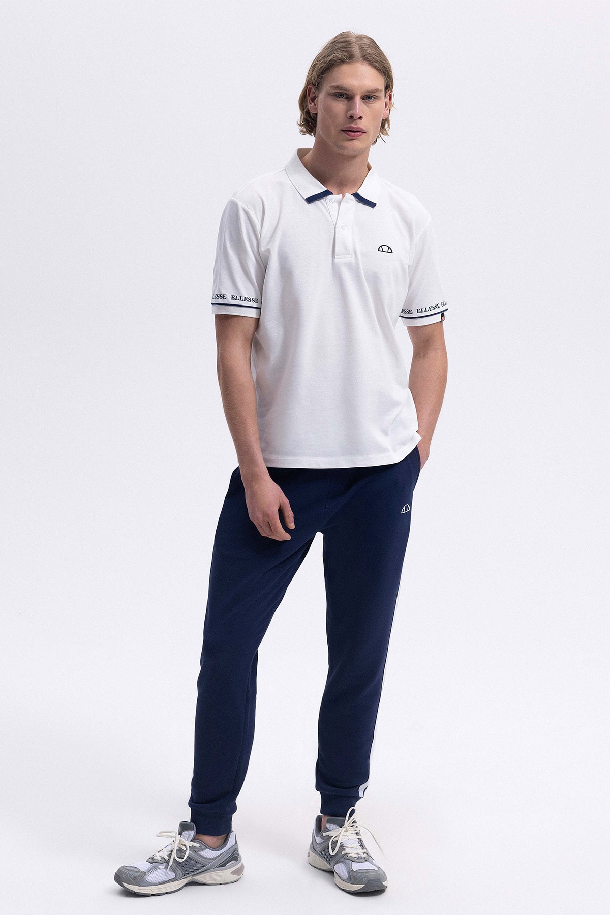 Ellesse Erkek Beyaz Polo Yaka Tişört EM375-OF