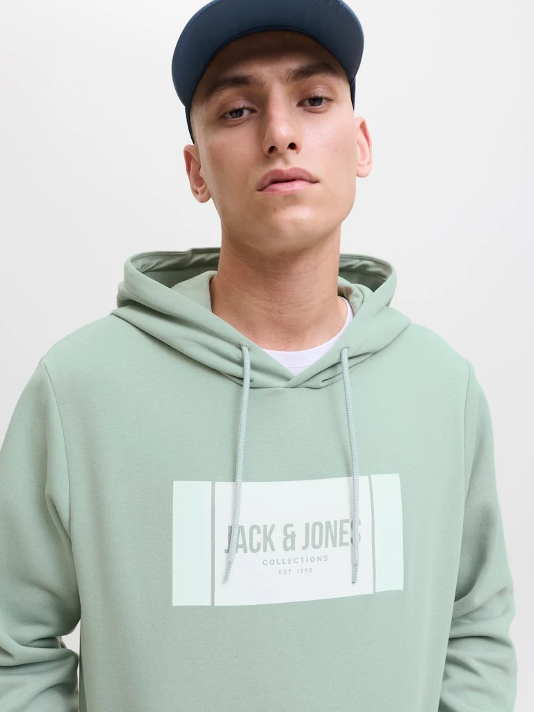 HAYATO Erkek Yeşil Hoodie