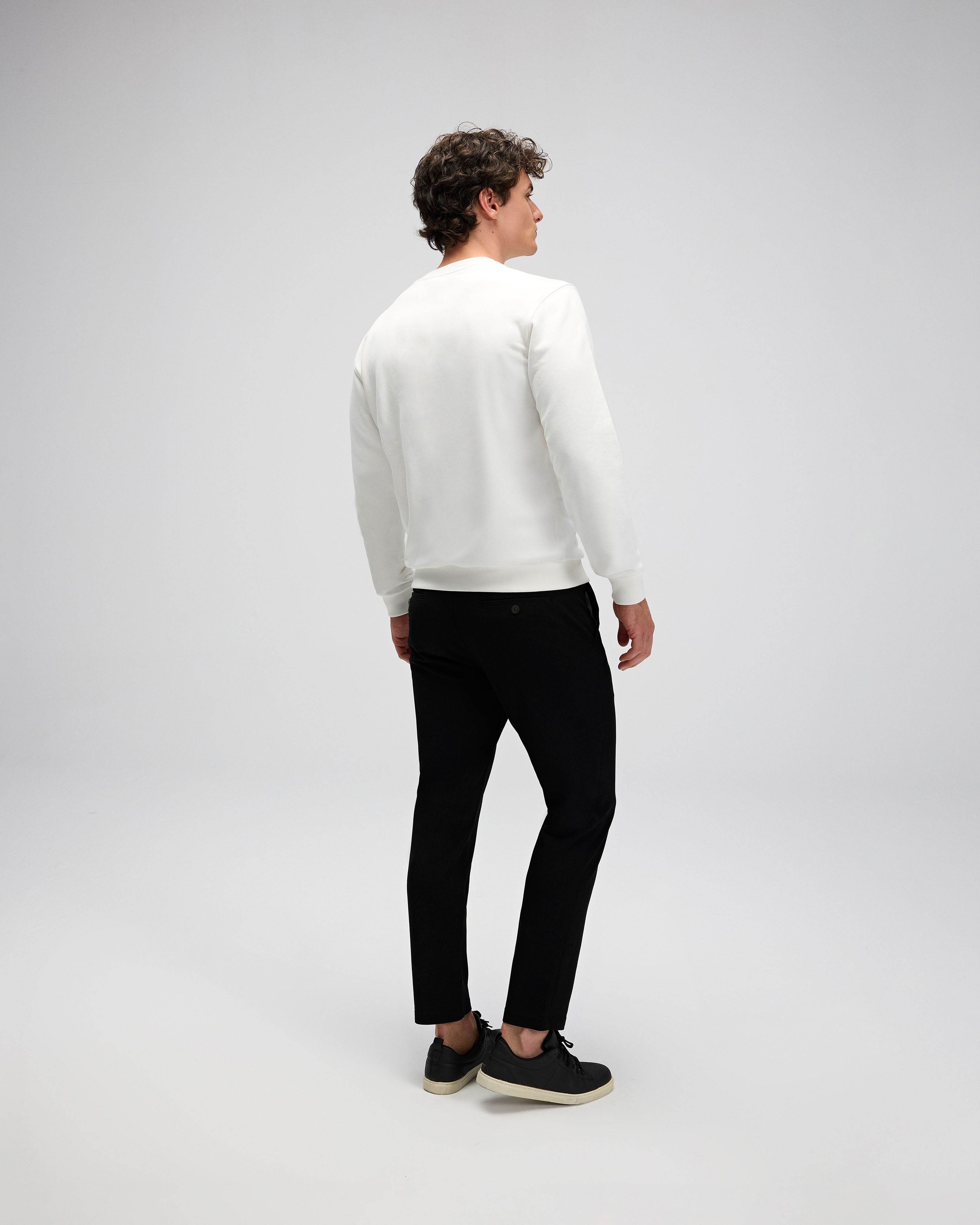 Beyaz Erkek Sweatshirt EM556-OF