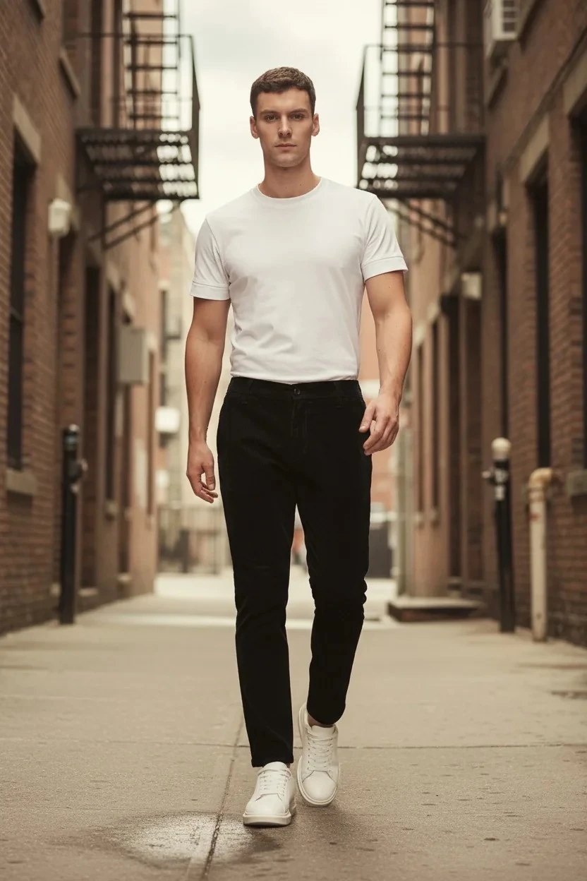 Jogger Erkek Siyah Kadife Pantolon CAZ 03015