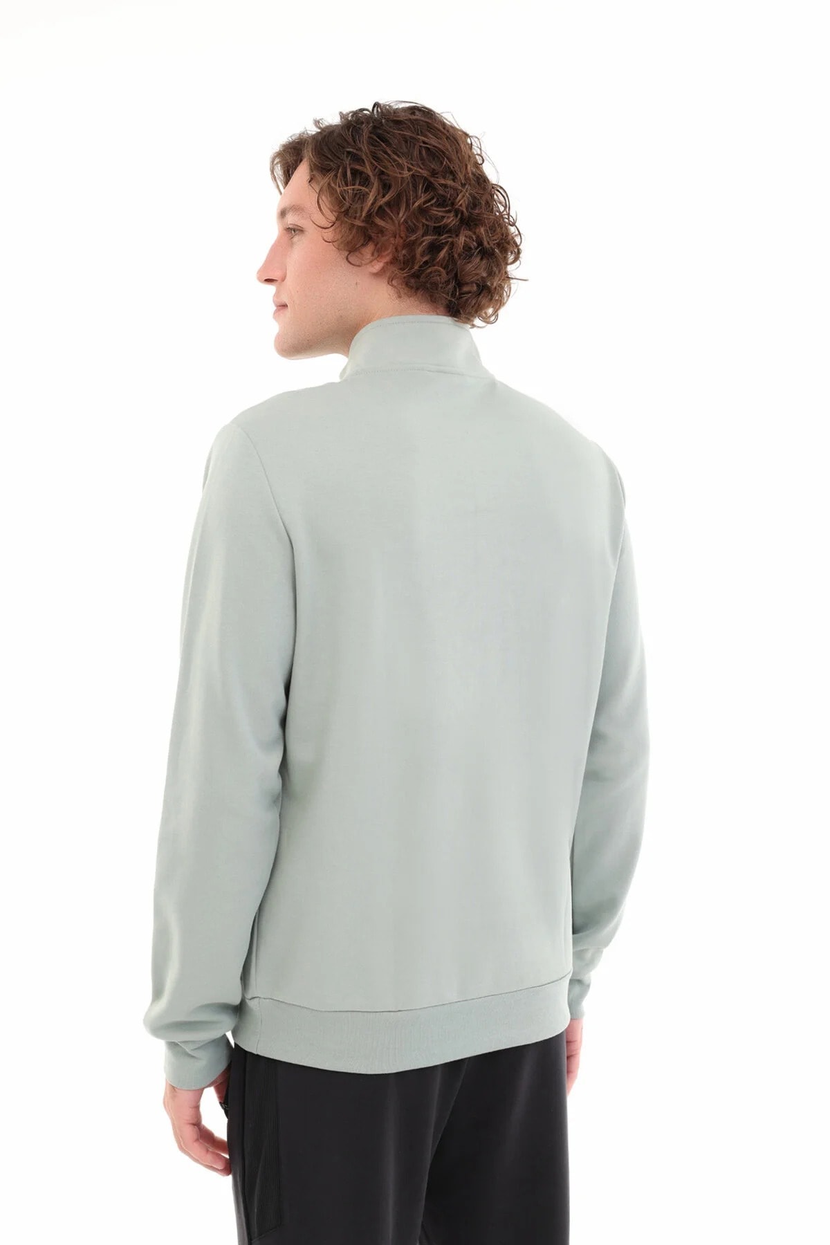 MB BS47 HZIP SW 5PR Yeşil Erkek Sweatshirt