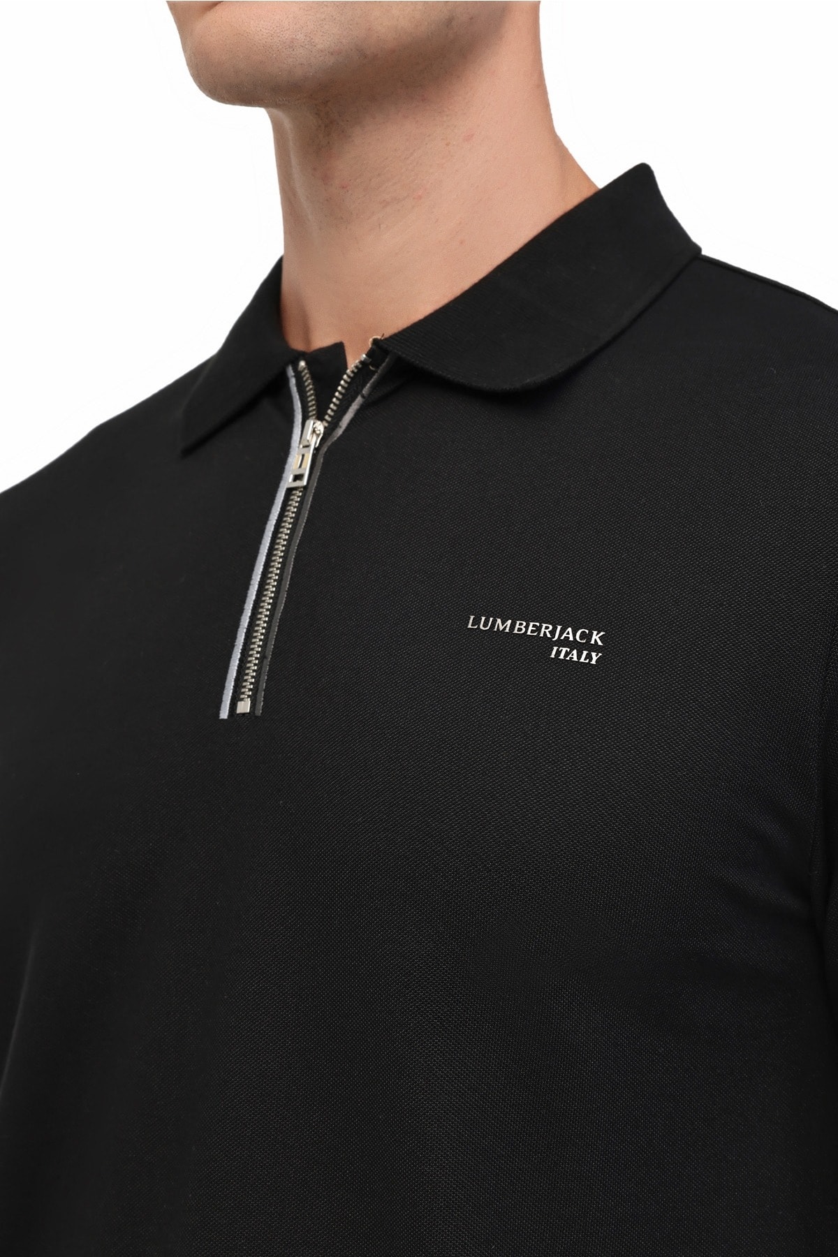 5W ML KOSTIC 5PR Siyah Uzun Kol Polo Erkek T-Shirt