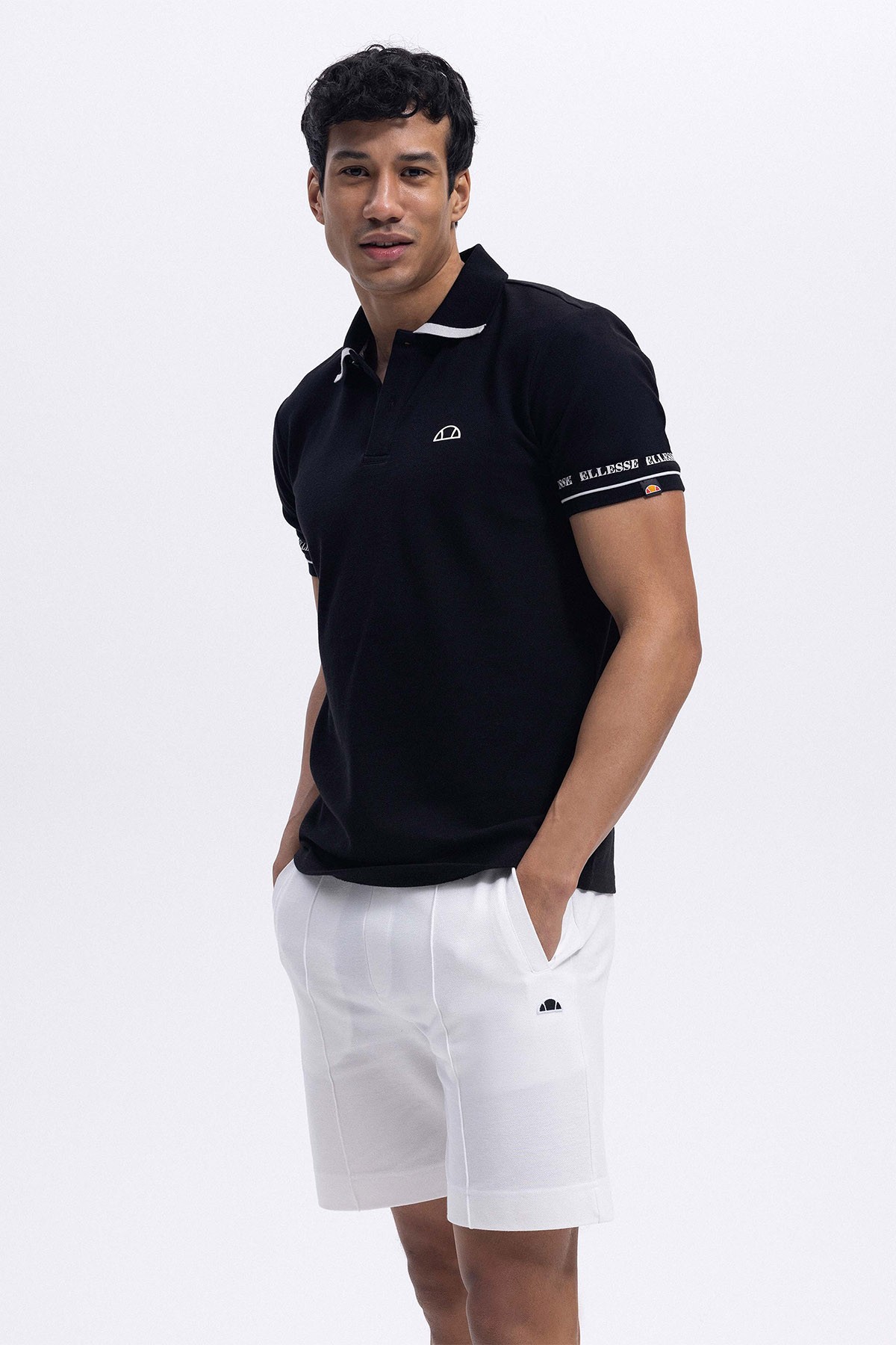 Ellesse Erkek Siyah Polo Yaka Tişört EM375-BK