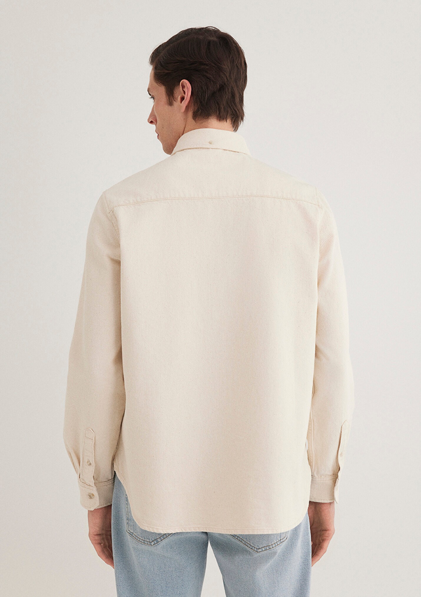 Mavi Jayden Classic Denim Ekru Erkek Jean Gömlek