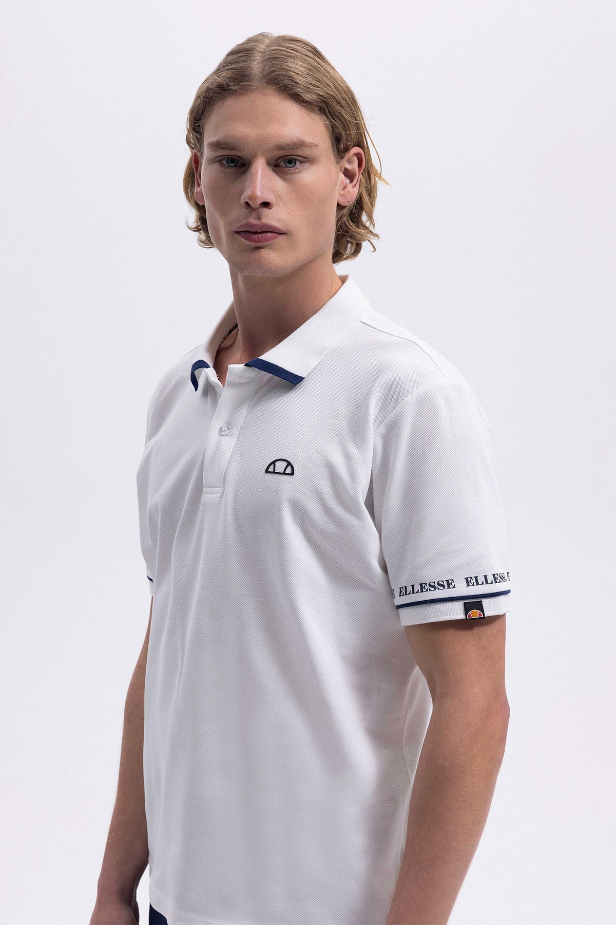 Ellesse Erkek Beyaz Polo Yaka Tişört EM375-OF
