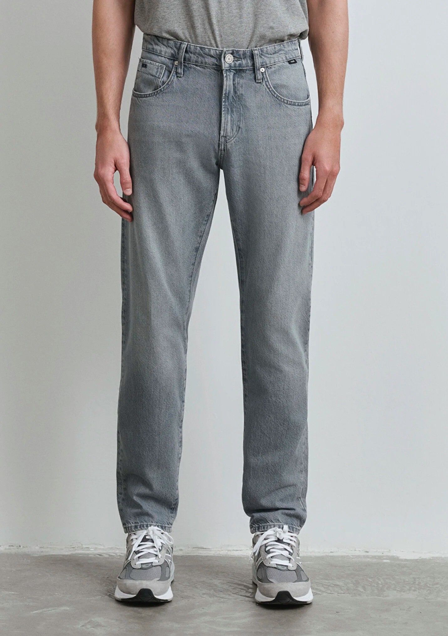 LONDON Classic Denim Buz Gri Erkek Jean Pantolon 0010172-89658