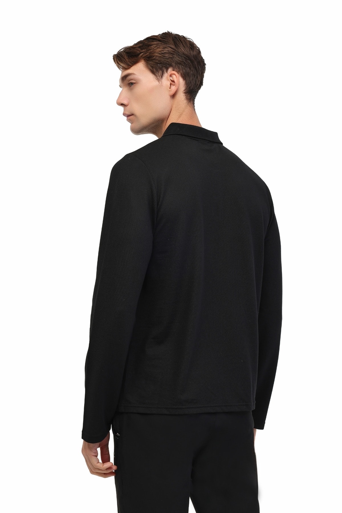 5W ML KOSTIC 5PR Siyah Uzun Kol Polo Erkek T-Shirt