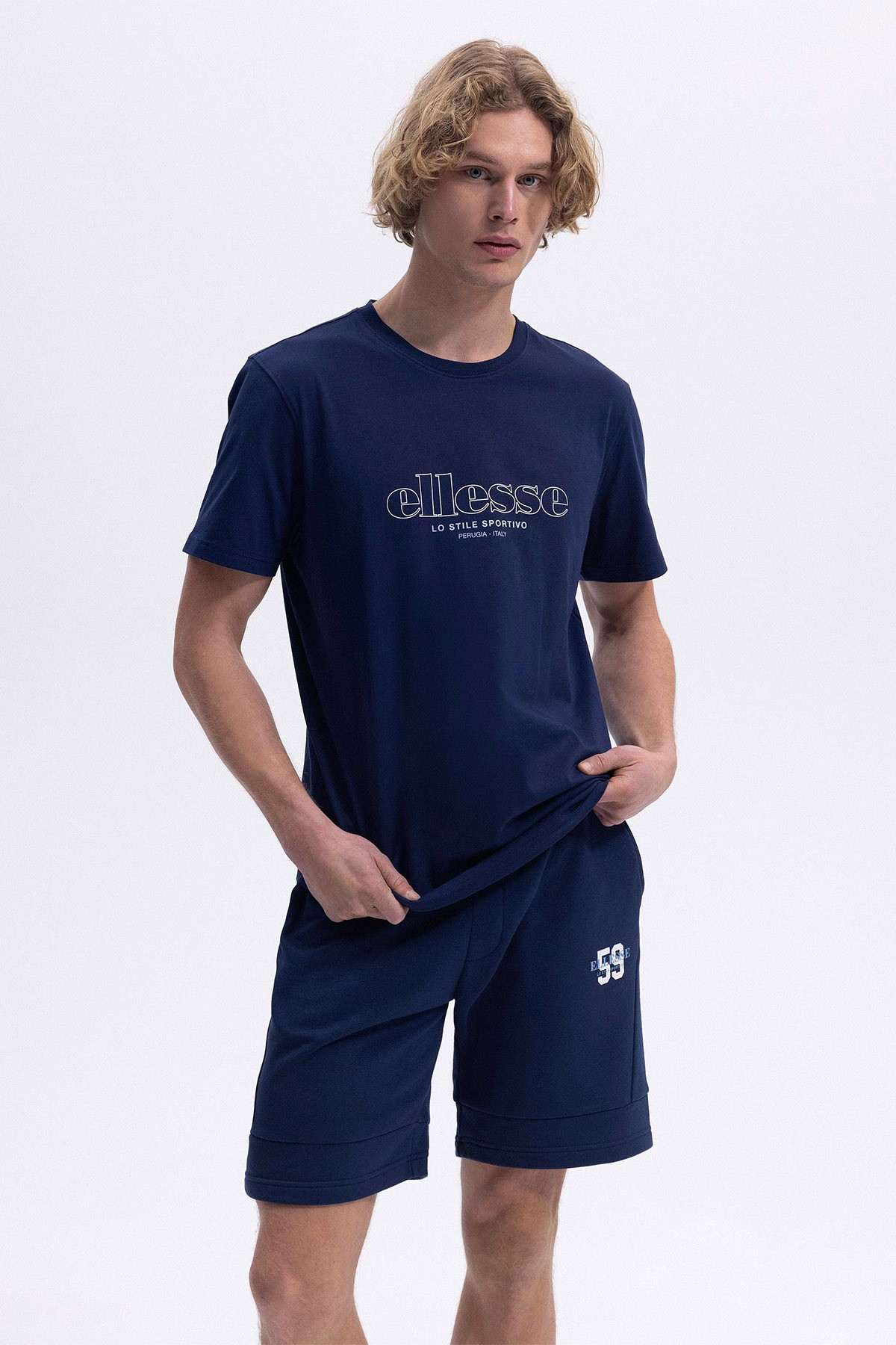 Ellesse Erkek Lacivert Tişört EM451-NV