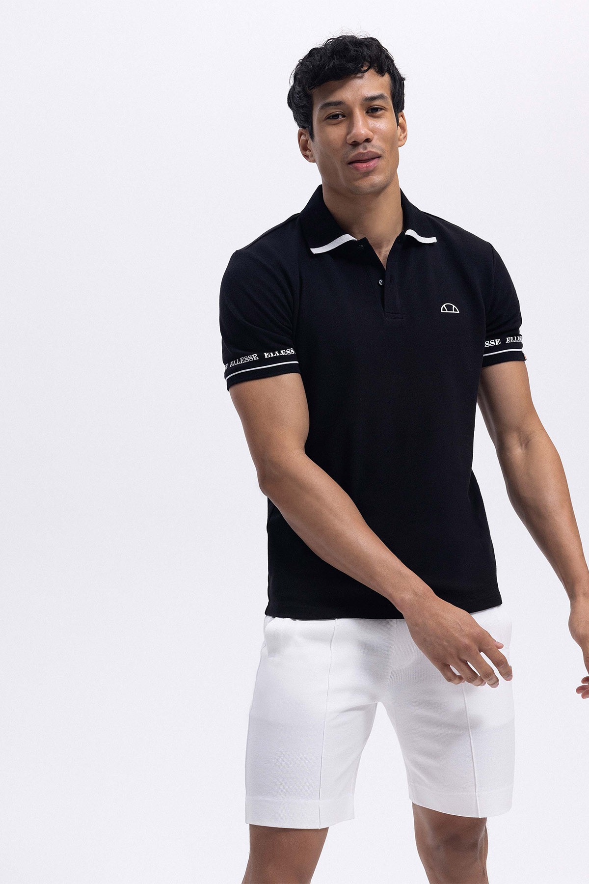 Ellesse Erkek Siyah Polo Yaka Tişört EM375-BK