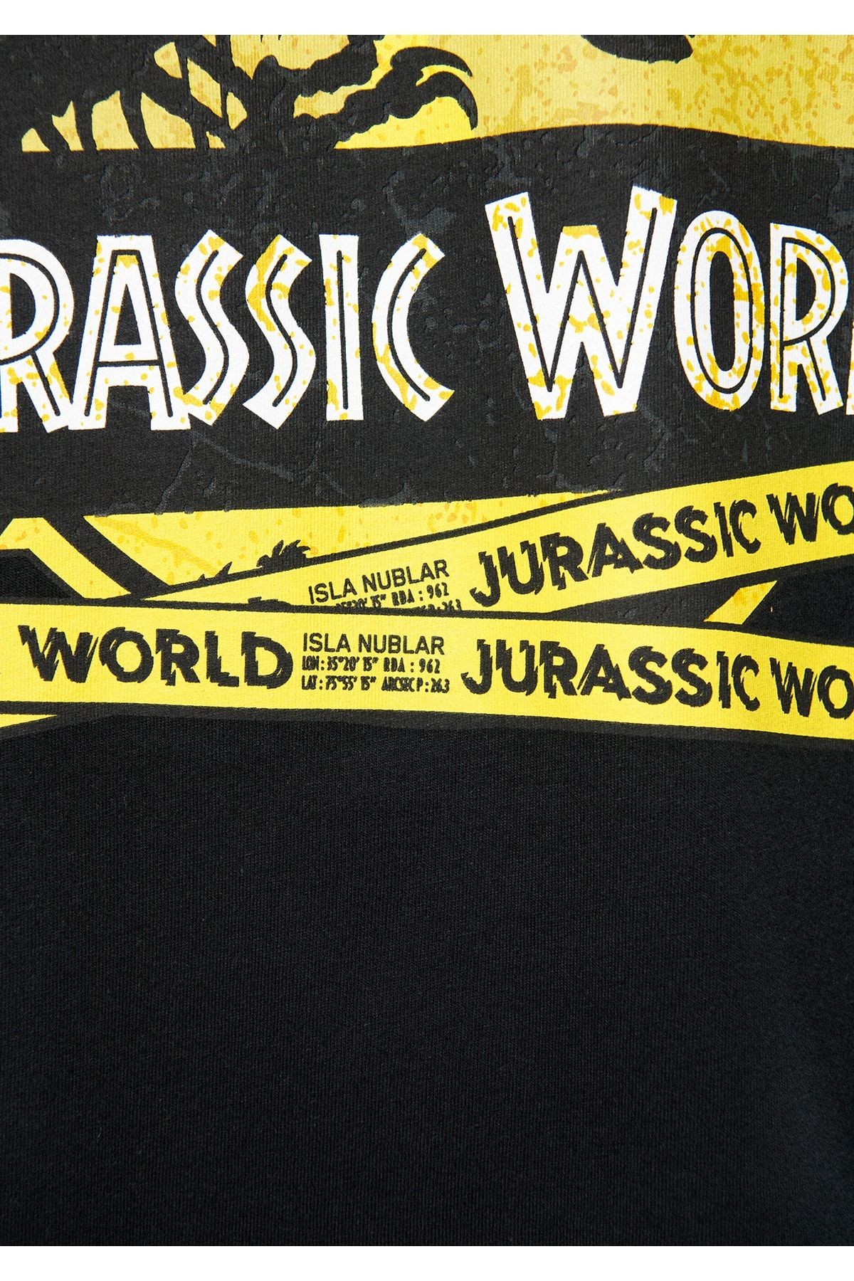 Mavi JURASSIC WORLD BASKILI TİŞÖRT Siyah