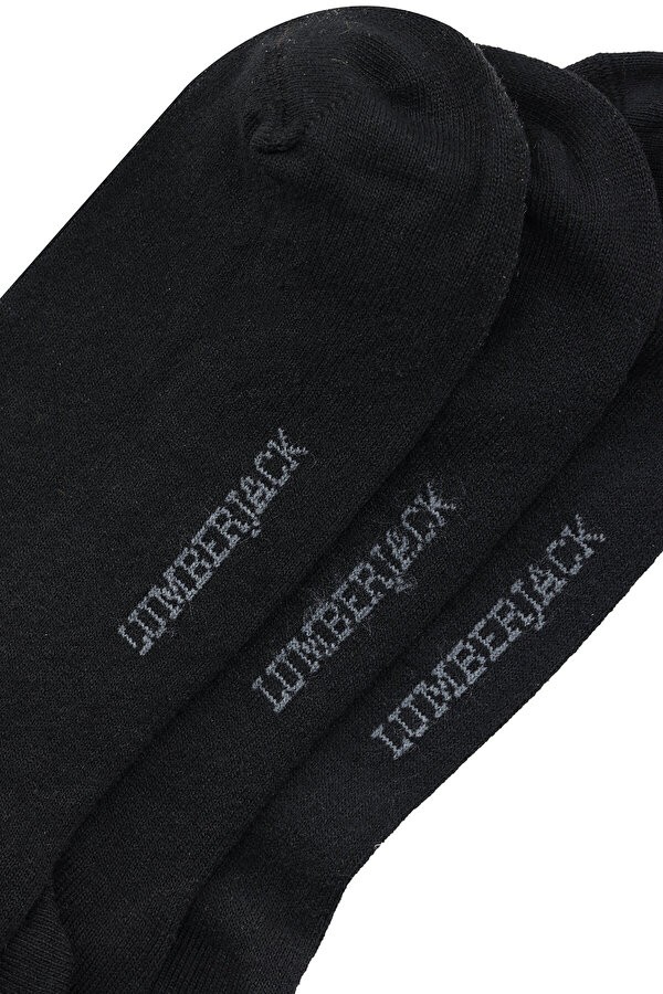 Lumberjack Daniel Erkek 3lü Patik Çorap Siyah 40/44