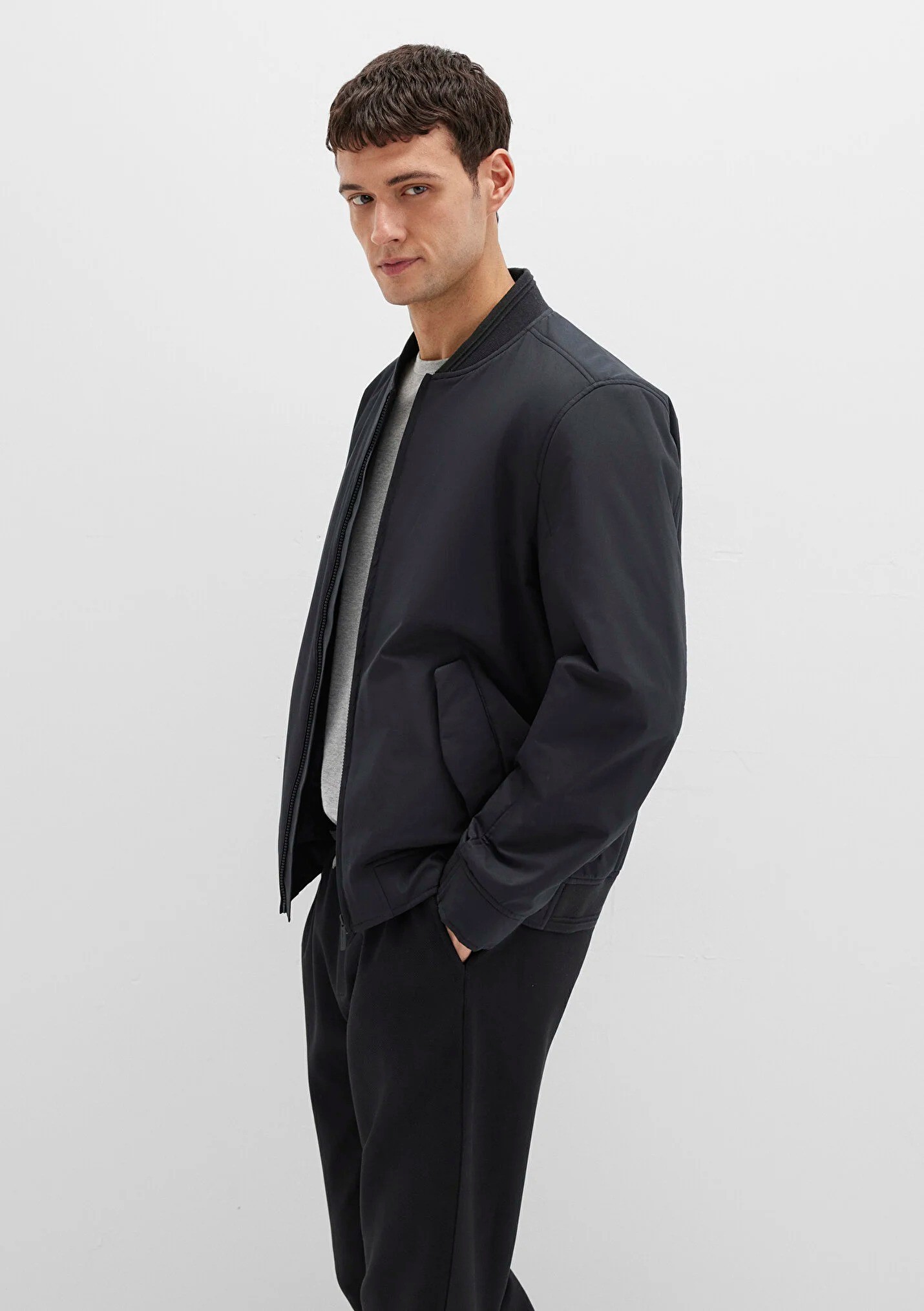 Siyah Erkek Bomber Ceket 0110616-71379