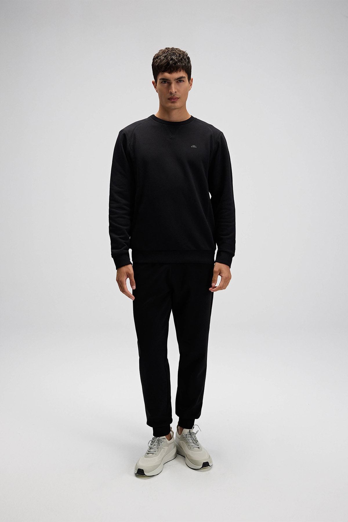 Erkek Siyah Sweatshirt EM282-1-BK