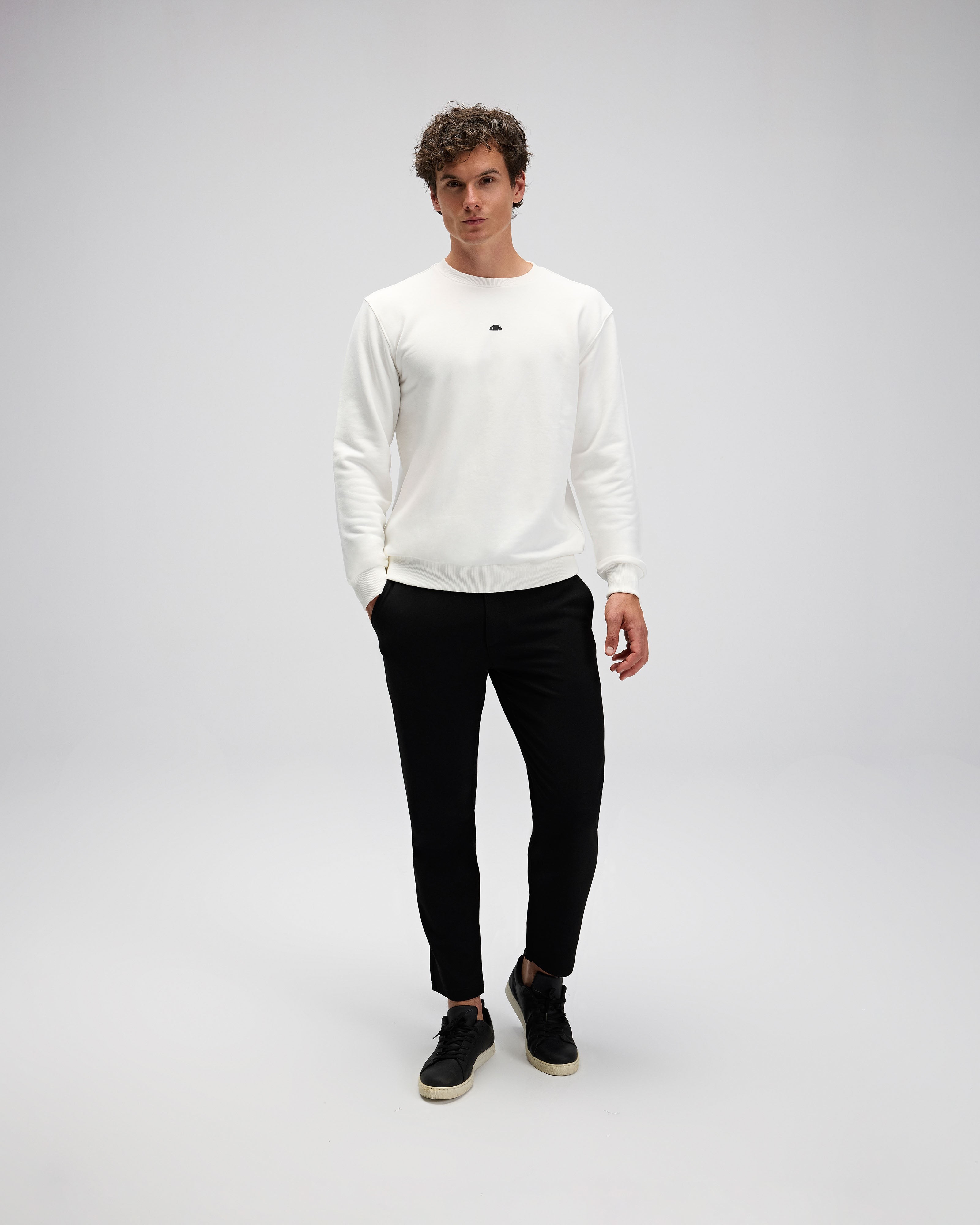 Beyaz Erkek Sweatshirt EM556-OF