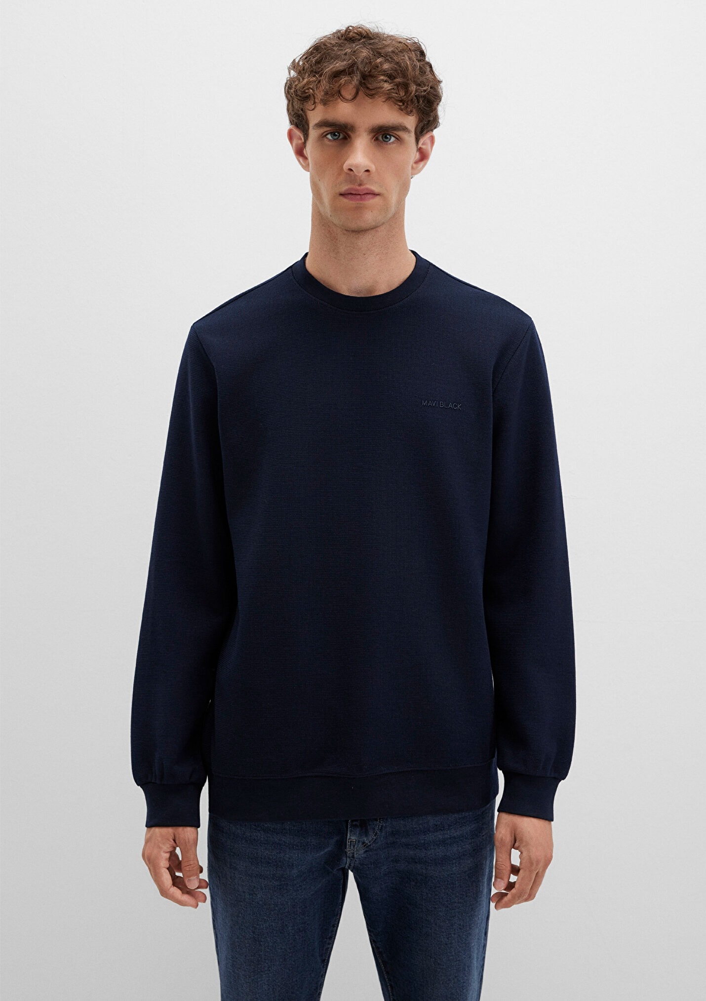 Lacivert Erkek Sweatshirt 0S10480-80872