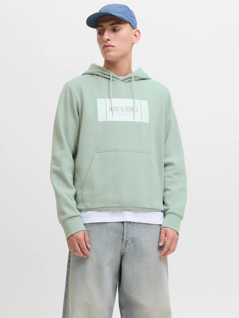 HAYATO Erkek Yeşil Hoodie