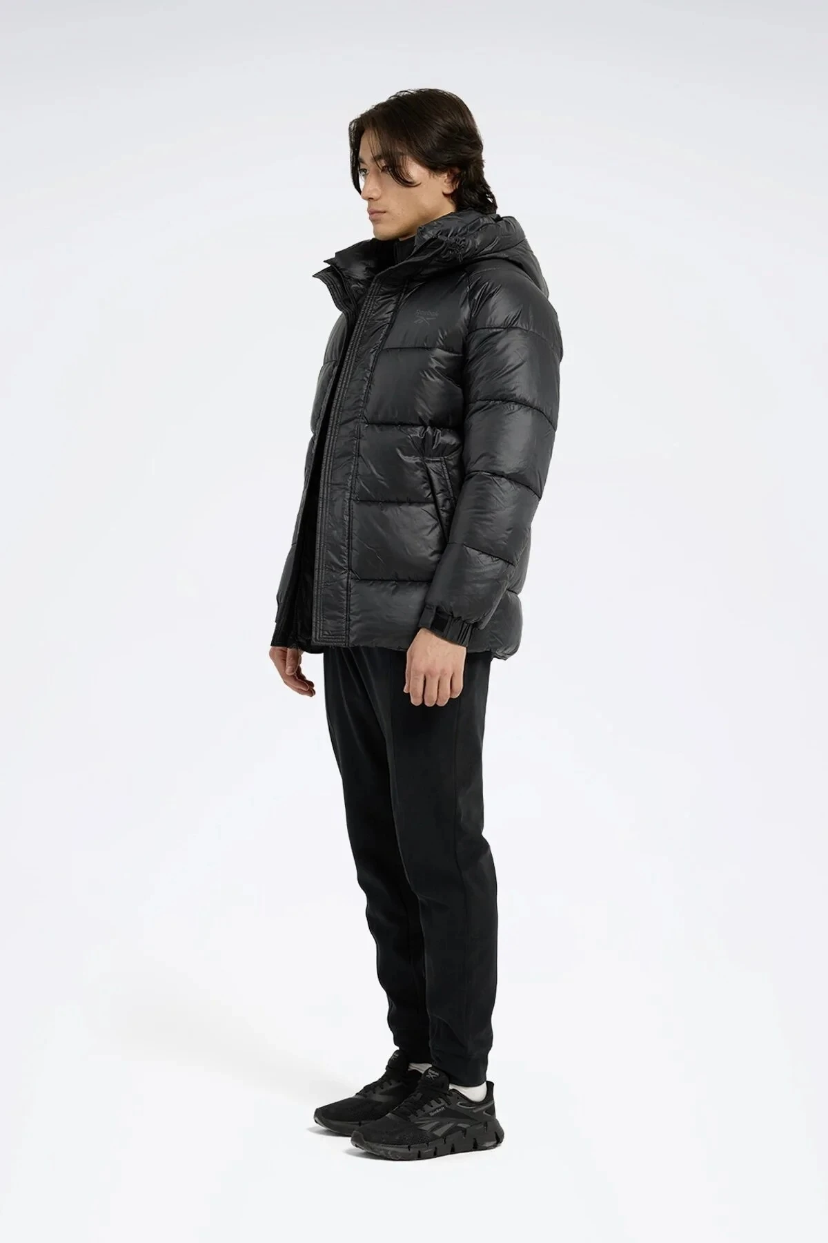 WHANG COAT Siyah Erkek Uzun Kaban