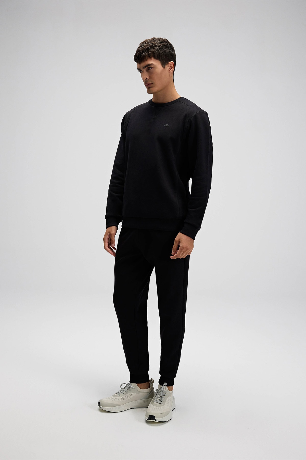 Erkek Siyah Sweatshirt EM282-1-BK