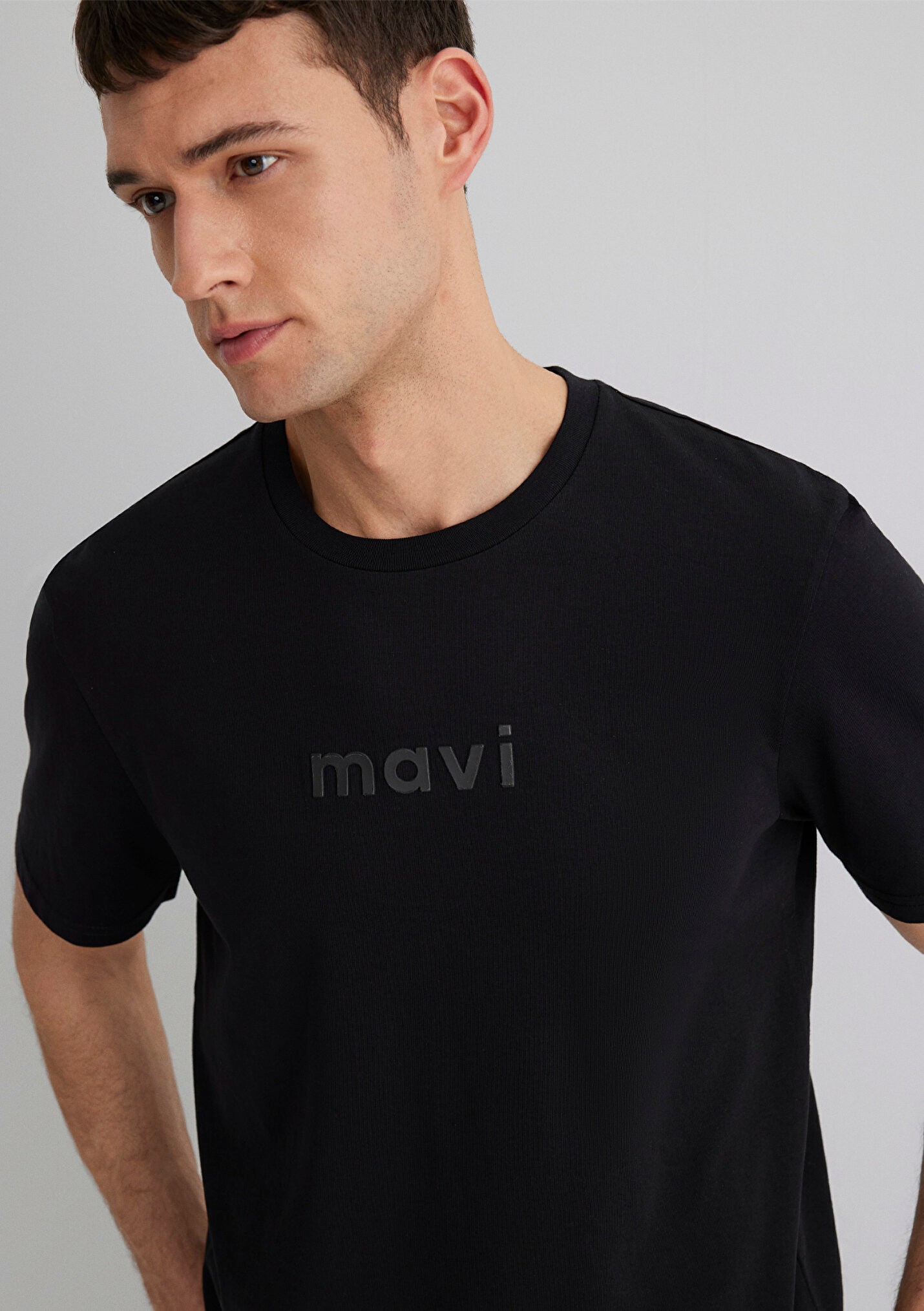 Mavi Baskılı Siyah Erkek Tişört 0612732-900