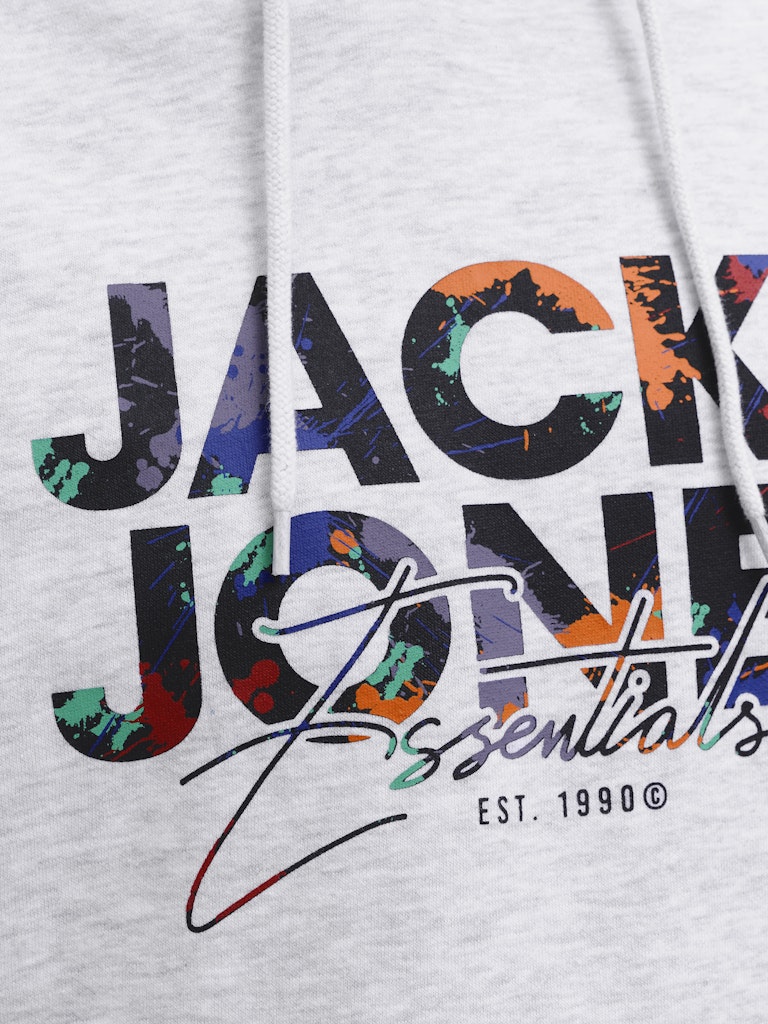 GEPLAS Erkek Gri Melanj Hoodie