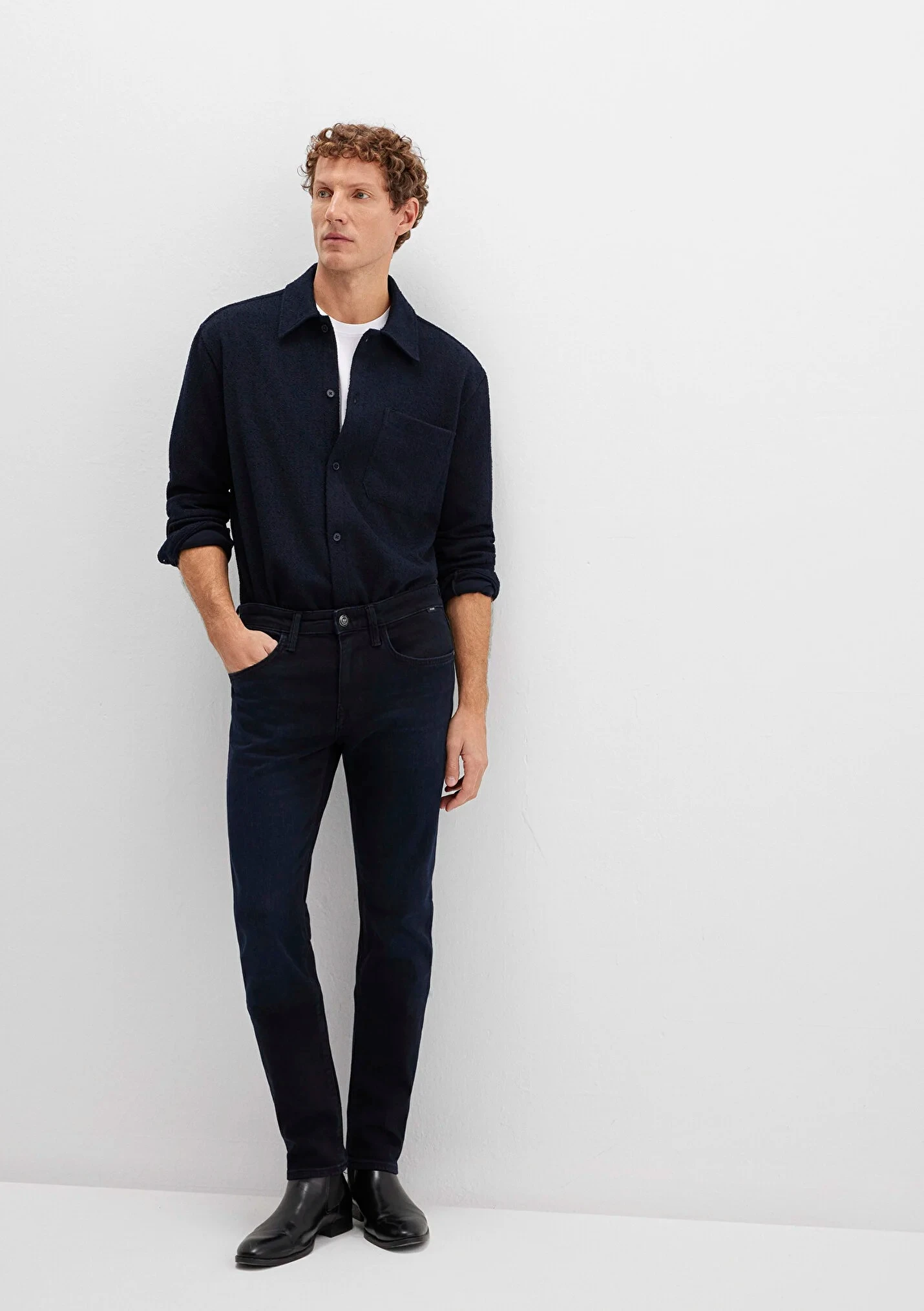 JAKE Deep Midnight Lux Black Erkek Jean Pantolon