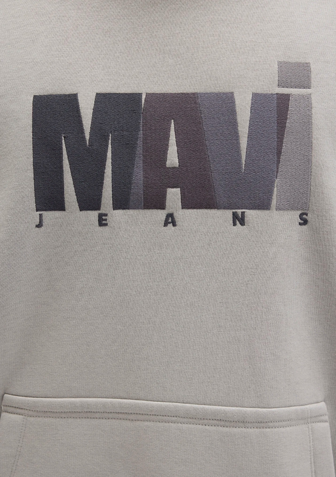 Logo Baskılı Gri Erkek Sweatshirt 