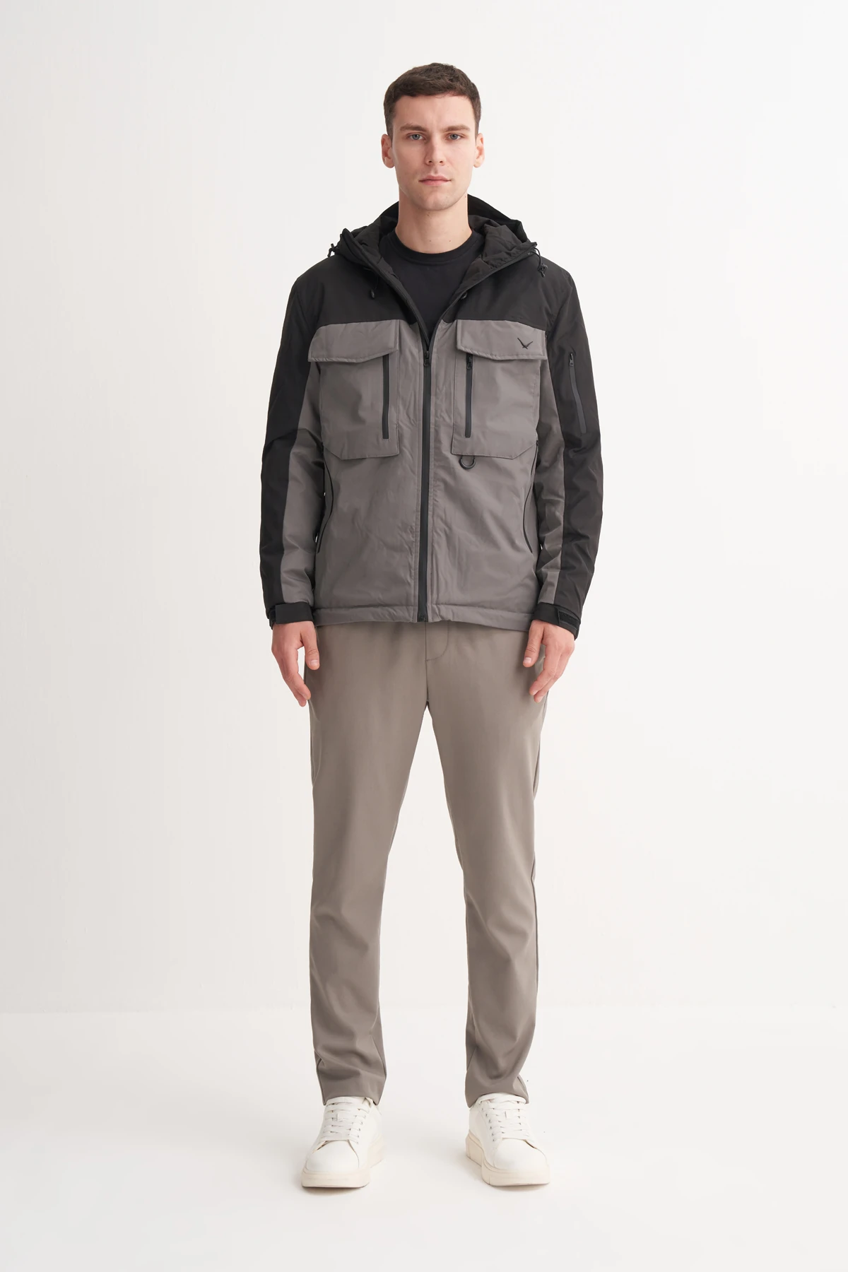 Micro Kumaş Siyah Erkek Kaban CAZ 13270