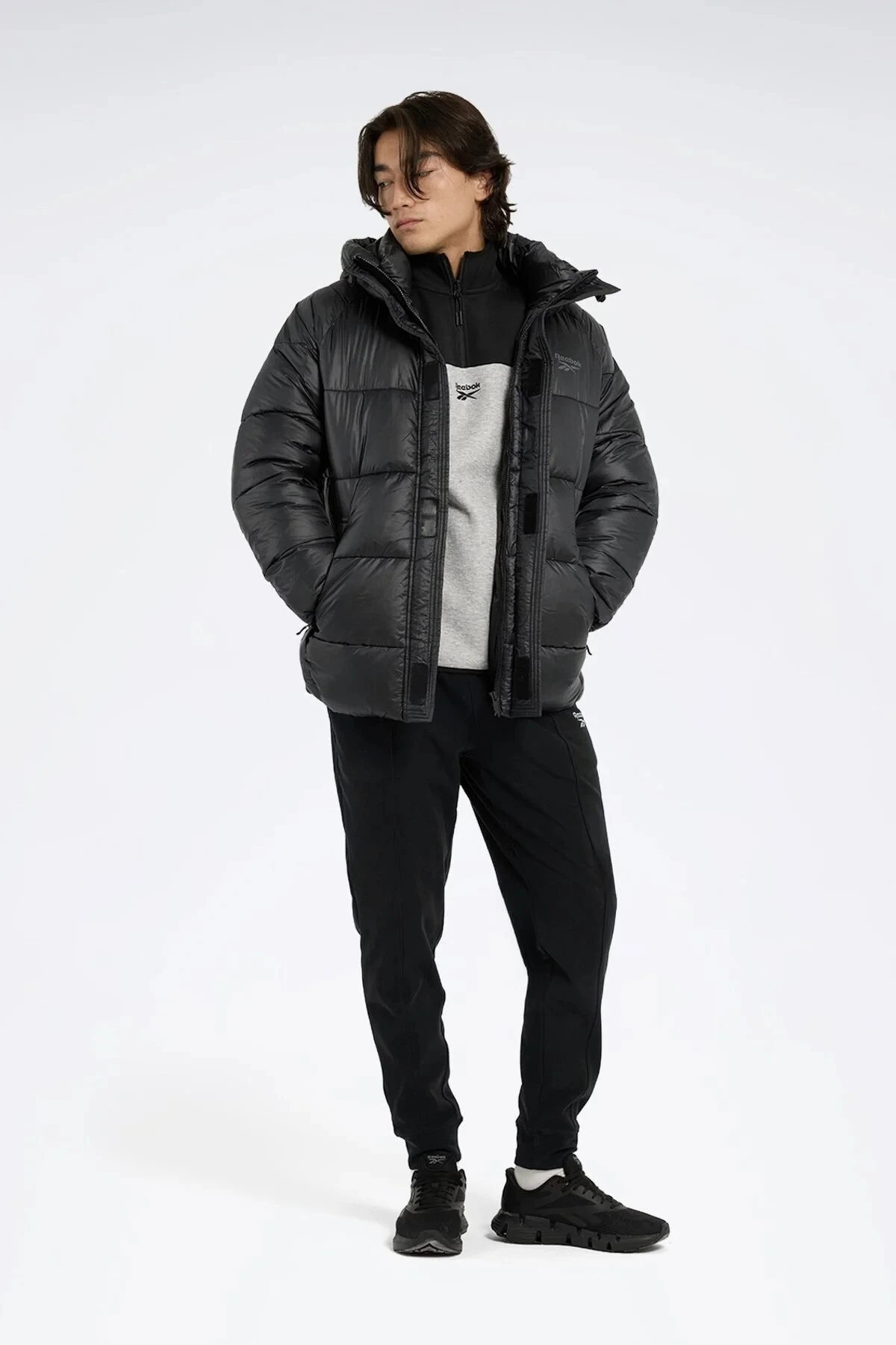 WHANG COAT Siyah Erkek Uzun Kaban