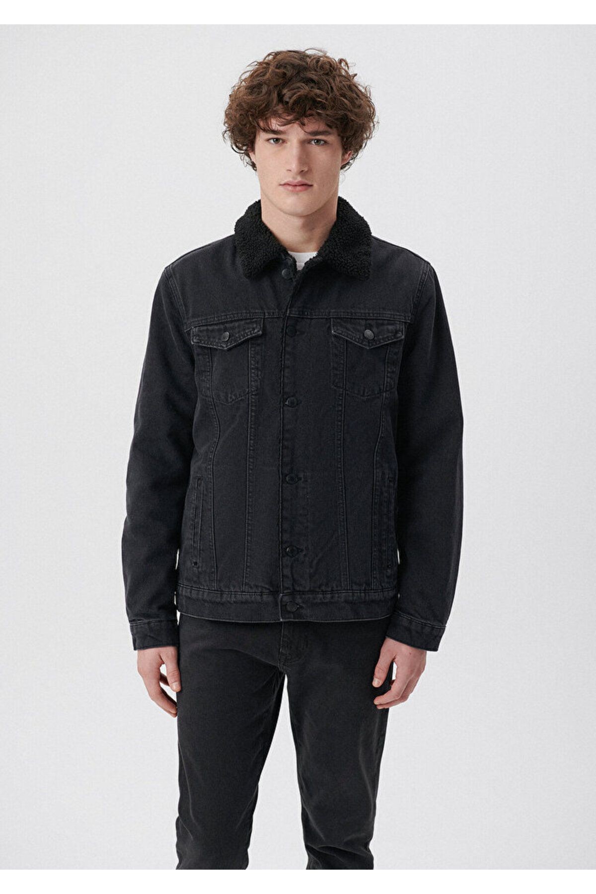 Mavi FRANK Smoke 90's Sherpa Denim Ceket 0115234990