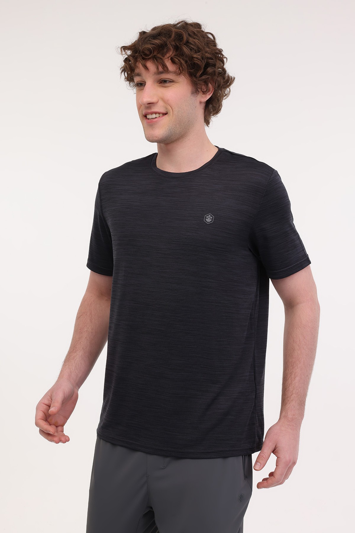 Lumberjack MB CT1328 5FX ANTRASIT MULINE Erkek Kısa Kol T-Shirt