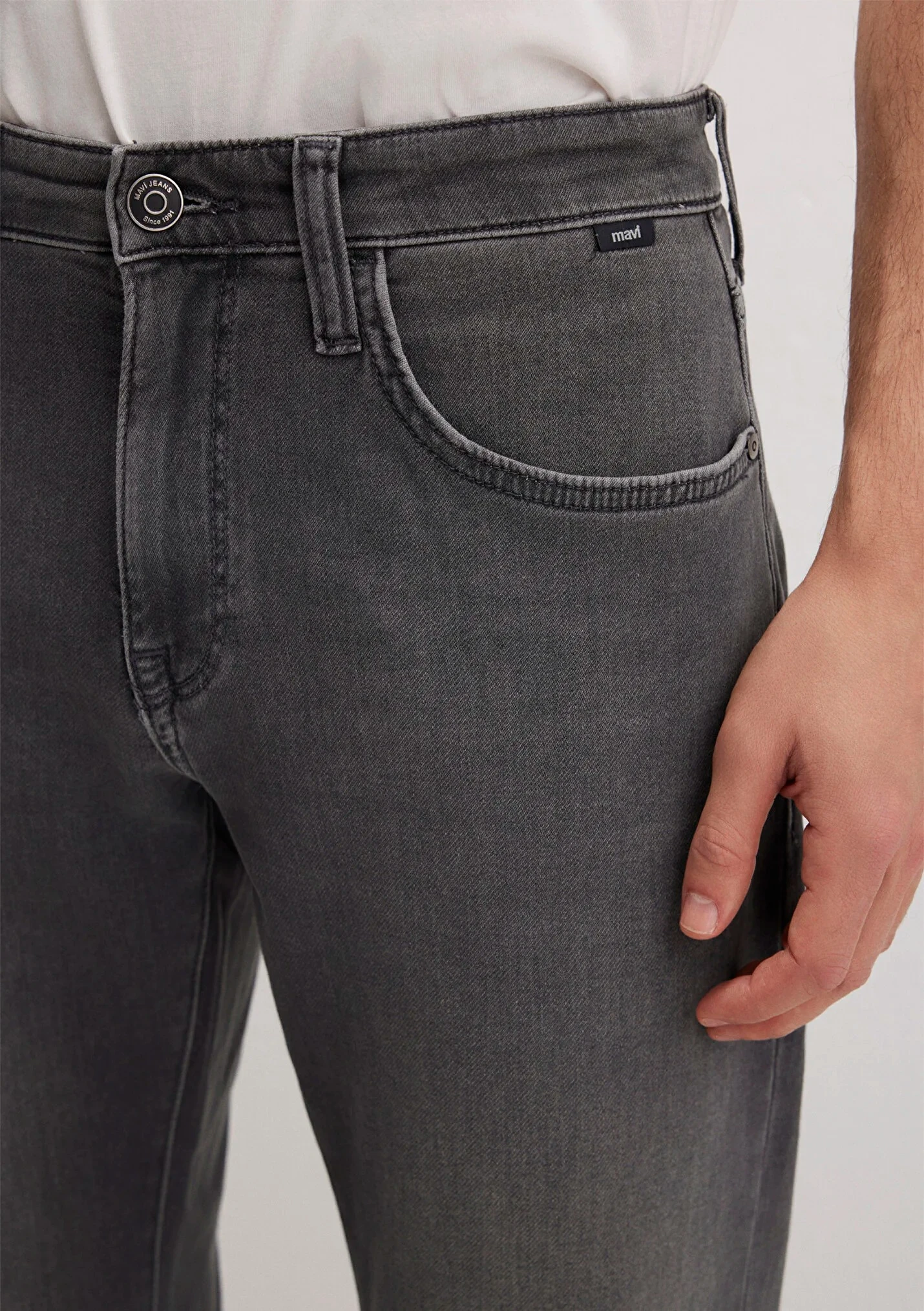 MARCUS Sporty Koyu Gri Smoke Erkek Jean Pantolon