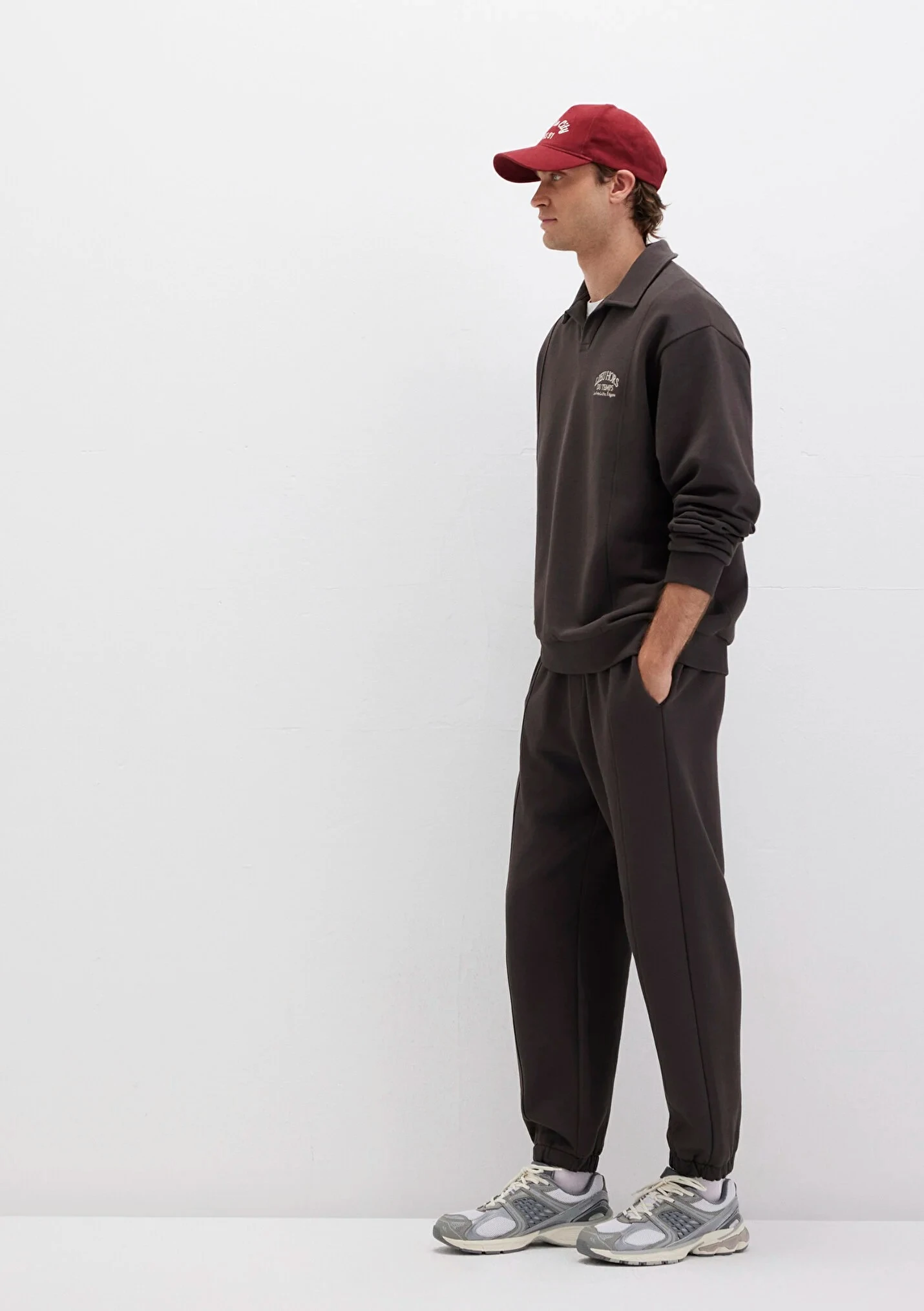 Erkek Kahverengi Jogger Eşofman Altı