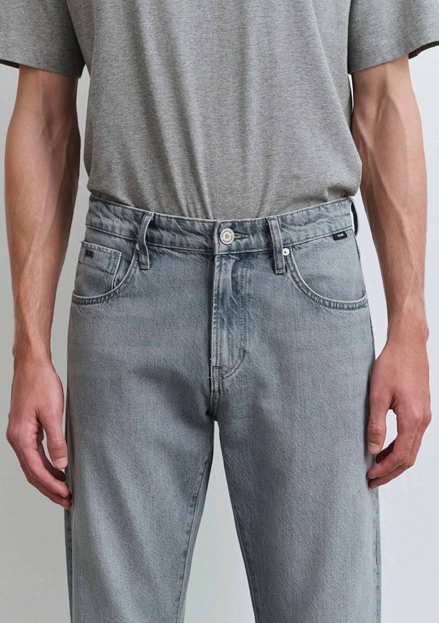 LONDON Classic Denim Buz Gri Erkek Jean Pantolon 0010172-89658