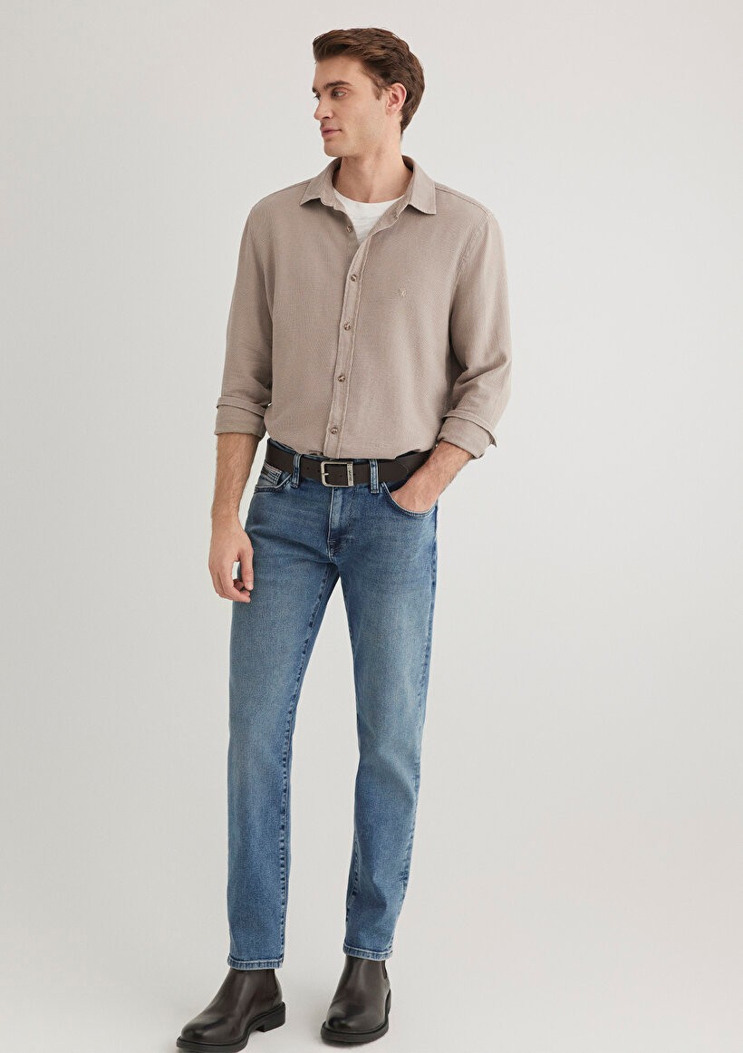 Marcus KRMZBYZ Mavi Premium Indigo Erkek Jean Pantolon 0035183704