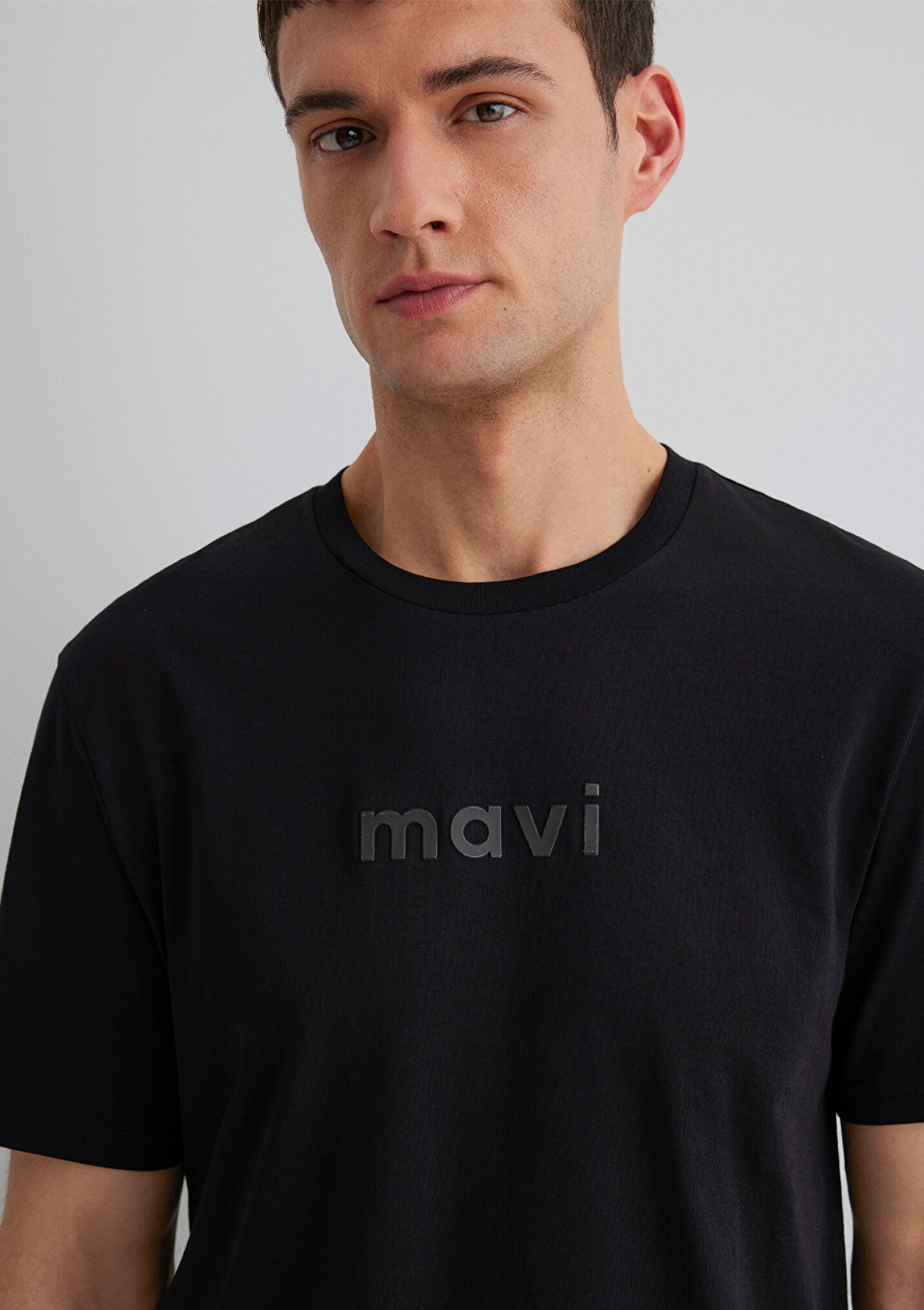 Mavi Baskılı Siyah Erkek Tişört 0612732-900